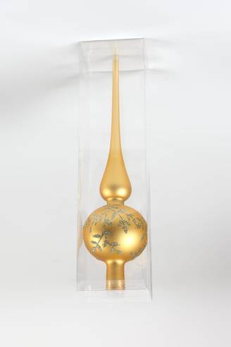 Ecloz - Cimier pointe en verre - doré - Ø. 8 cm - ECLOZ