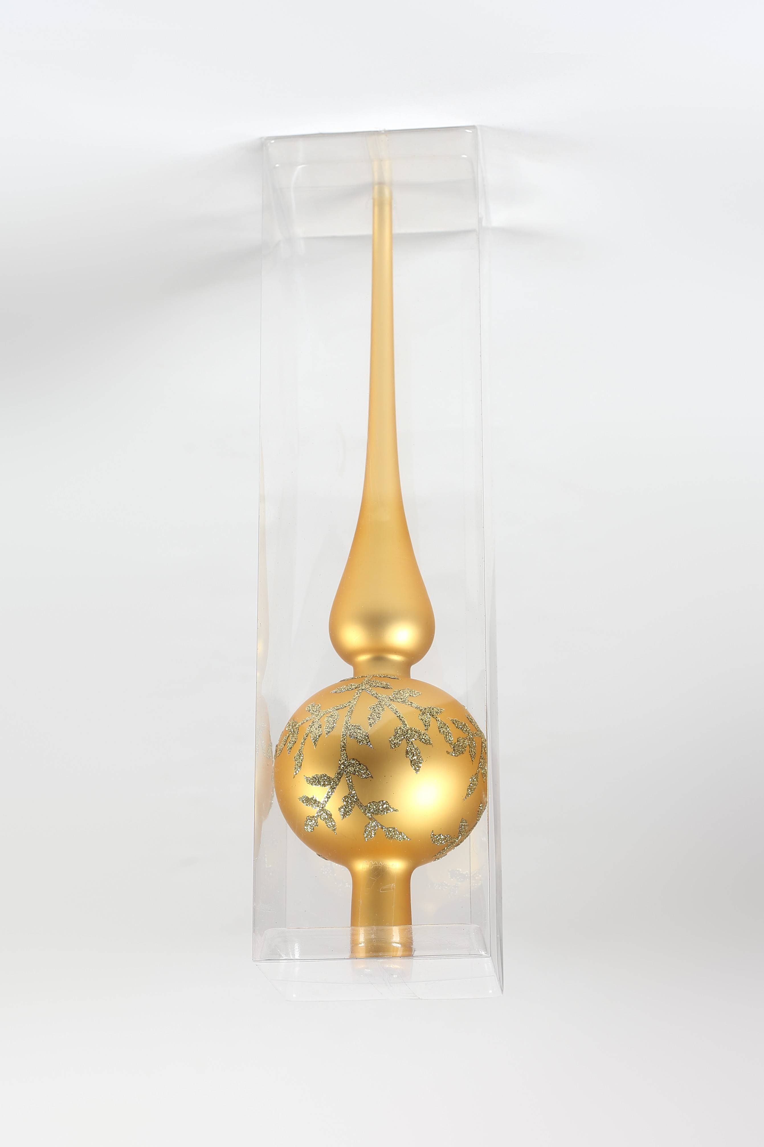 Ecloz - Cimier pointe en verre - doré - Ø. 8 cm - ECLOZ