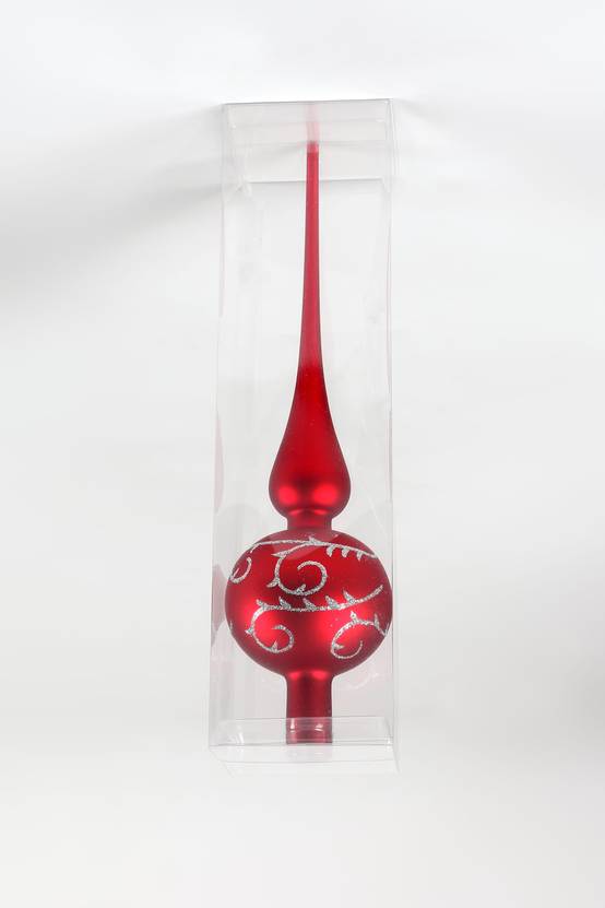 Ecloz - Cimier pointe en verre - rouge - Ø. 8 cm - ECLOZ - Image 1