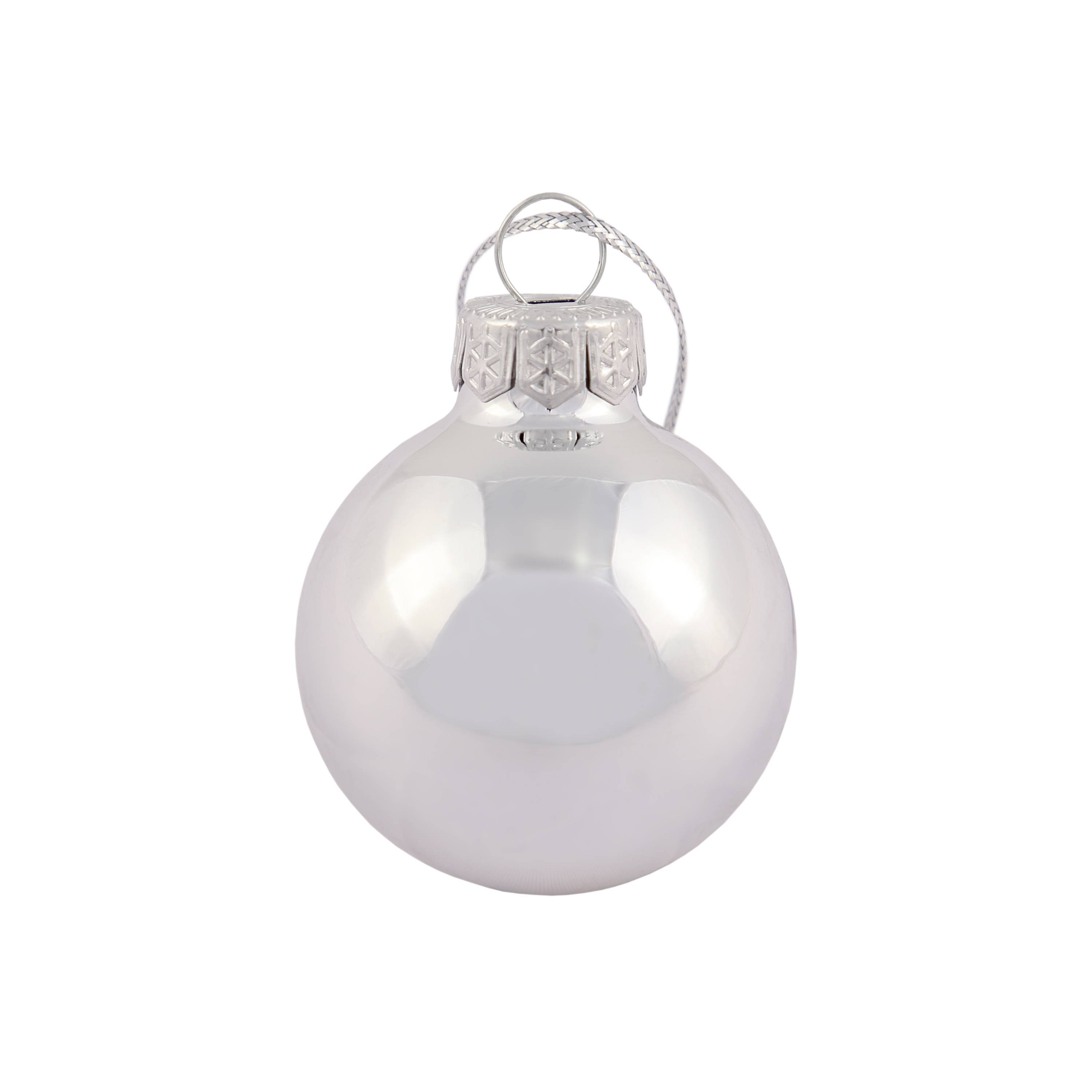 Ecloz - Lot de 16 boules de Noël en plastique argenté Ø 3,5 cm - ECLOZ - Image 4