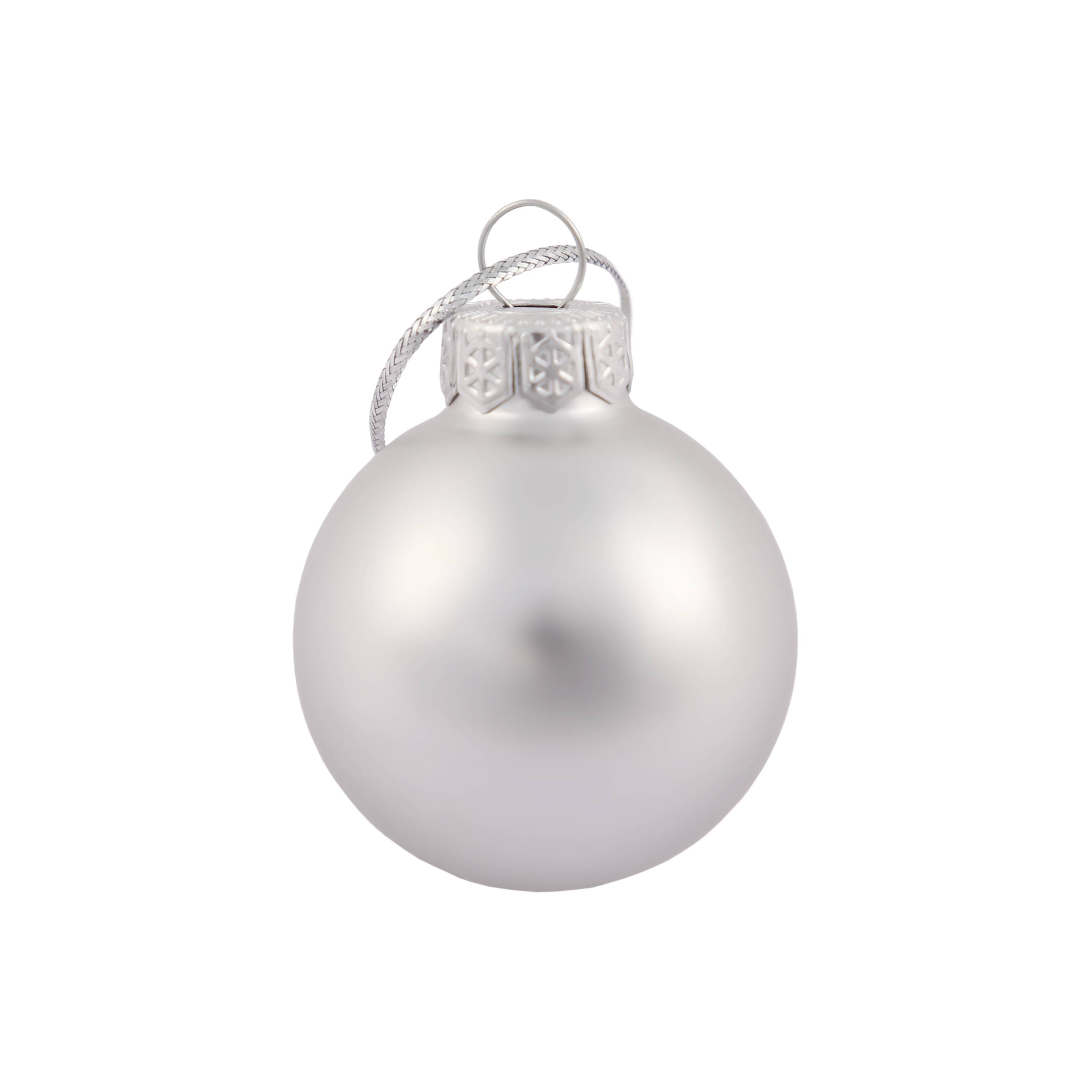 Ecloz - Lot de 16 boules de Noël en plastique argenté Ø 3,5 cm - ECLOZ