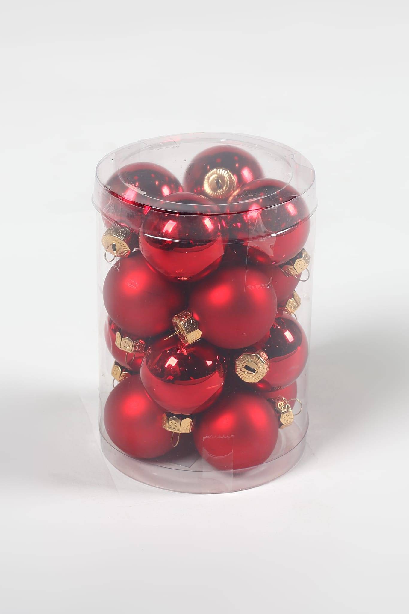 Ecloz - Lot de 16 boules de Noël en verre - rouge - Ø. 3,5 cm - ECLOZ - Image 1