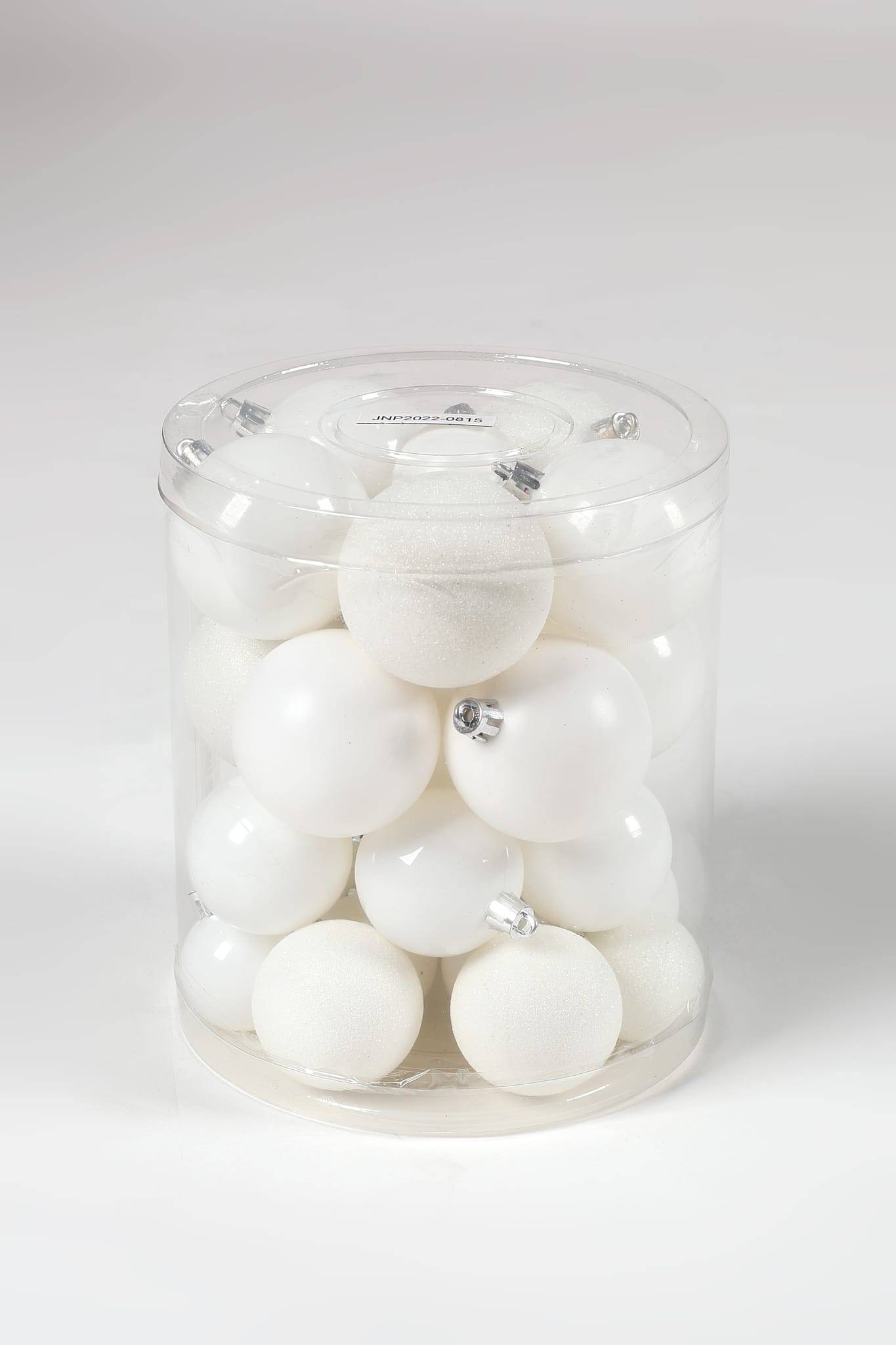 Ecloz - Lot de 30 boules de Noël incassables - blanc - ECLOZ
