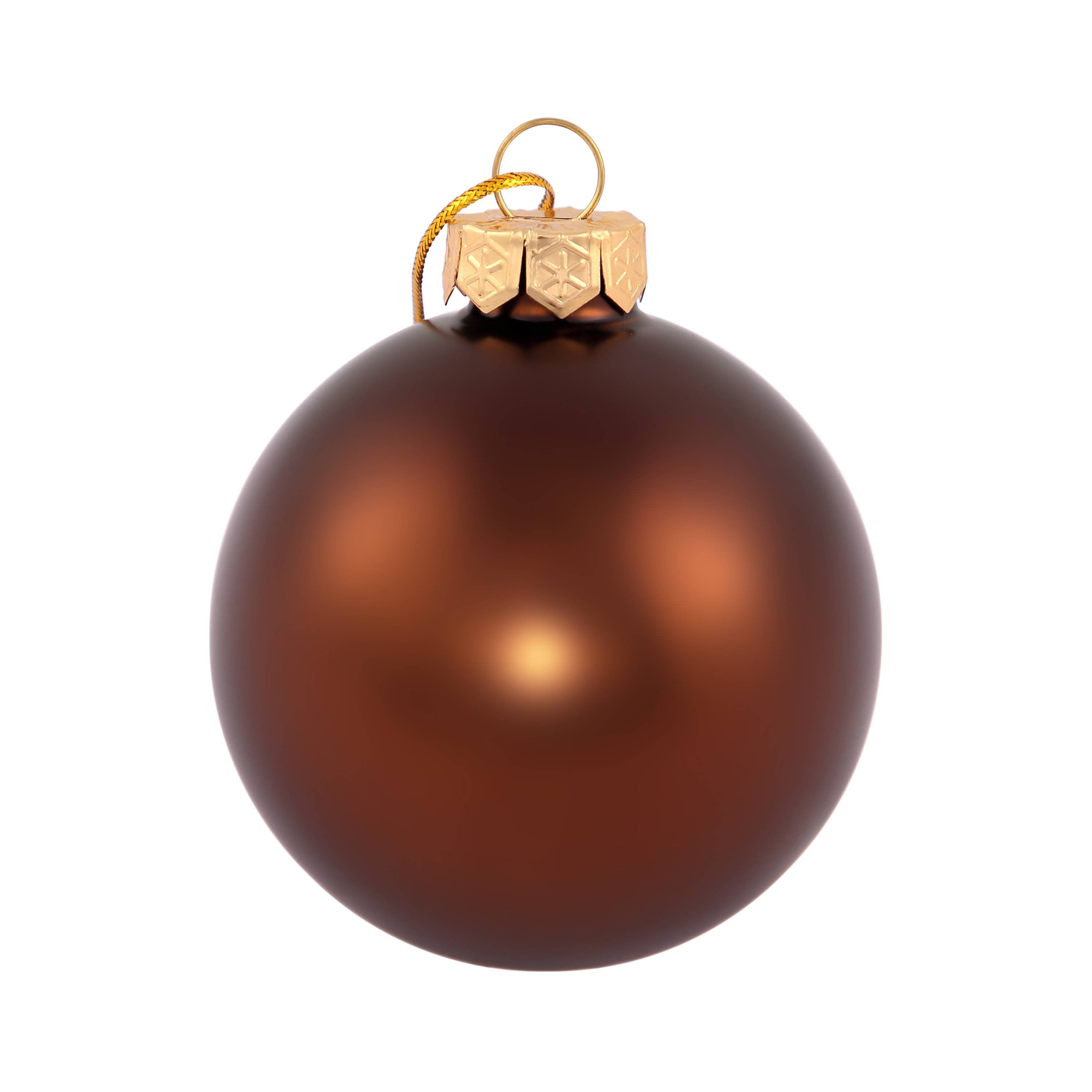 Ecloz - Lot de 8 boules de Noël en verre - marron et doré - Ø. 7 cm - ECLOZ - Image 6