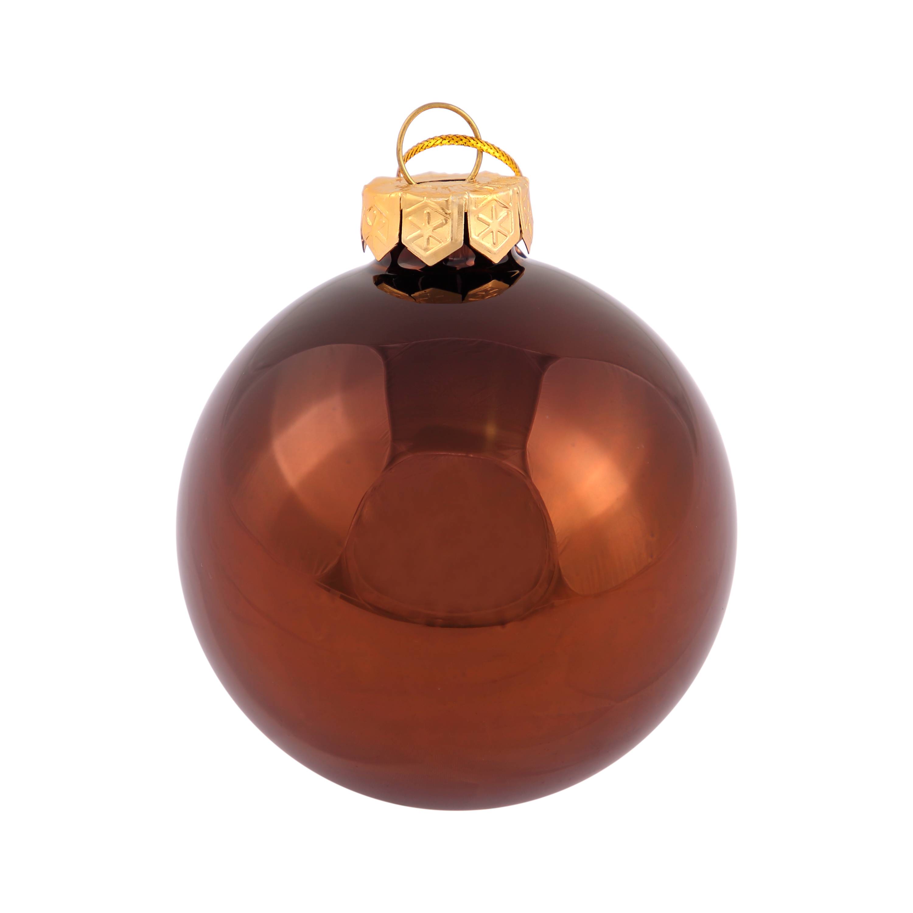 Ecloz - Lot de 8 boules de Noël en verre - marron et doré - Ø. 7 cm - ECLOZ - Image 4