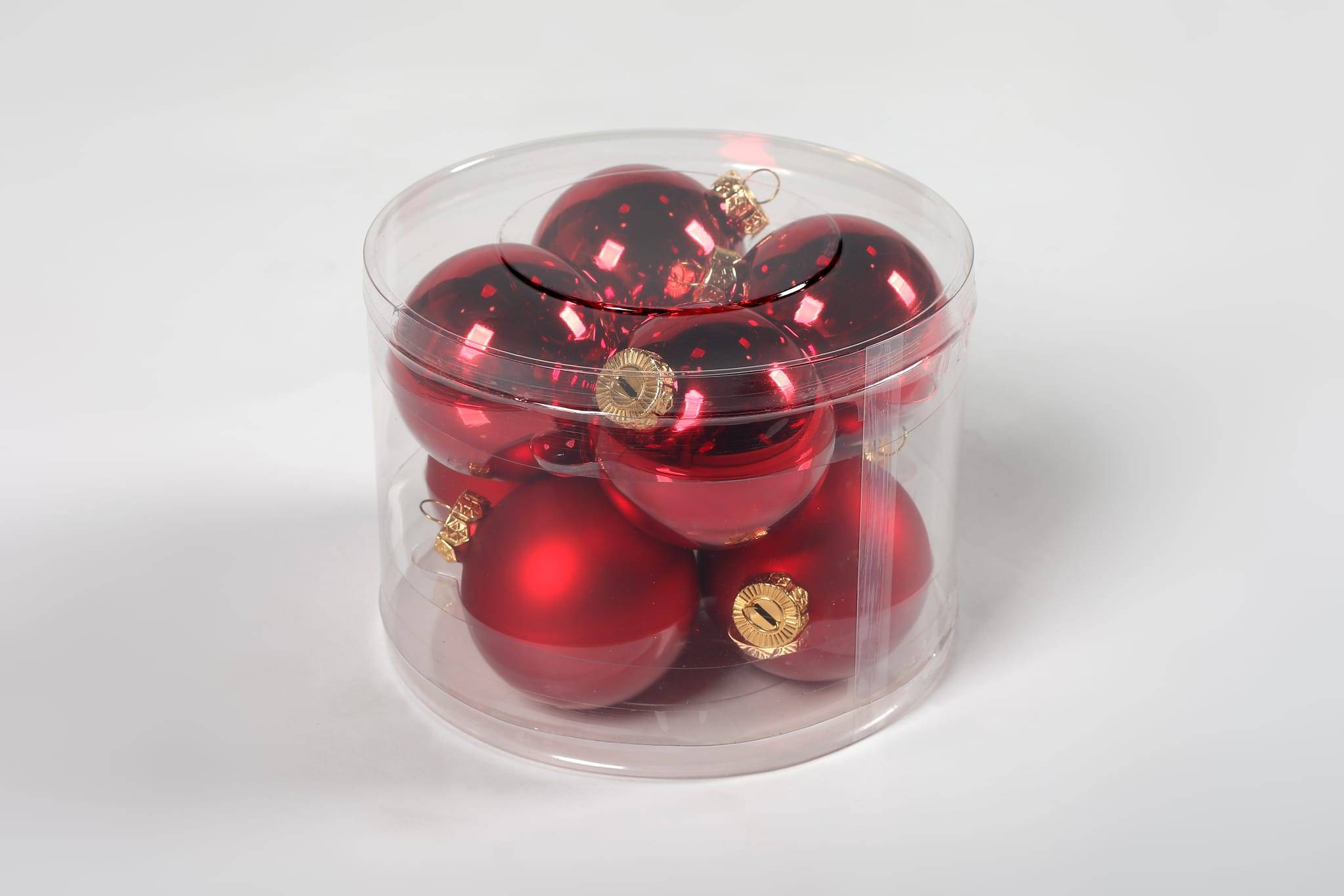 Ecloz - Lot de 8 boules de Noël en verre - rouge et doré - Ø. 7 cm - ECLOZ - Image 3