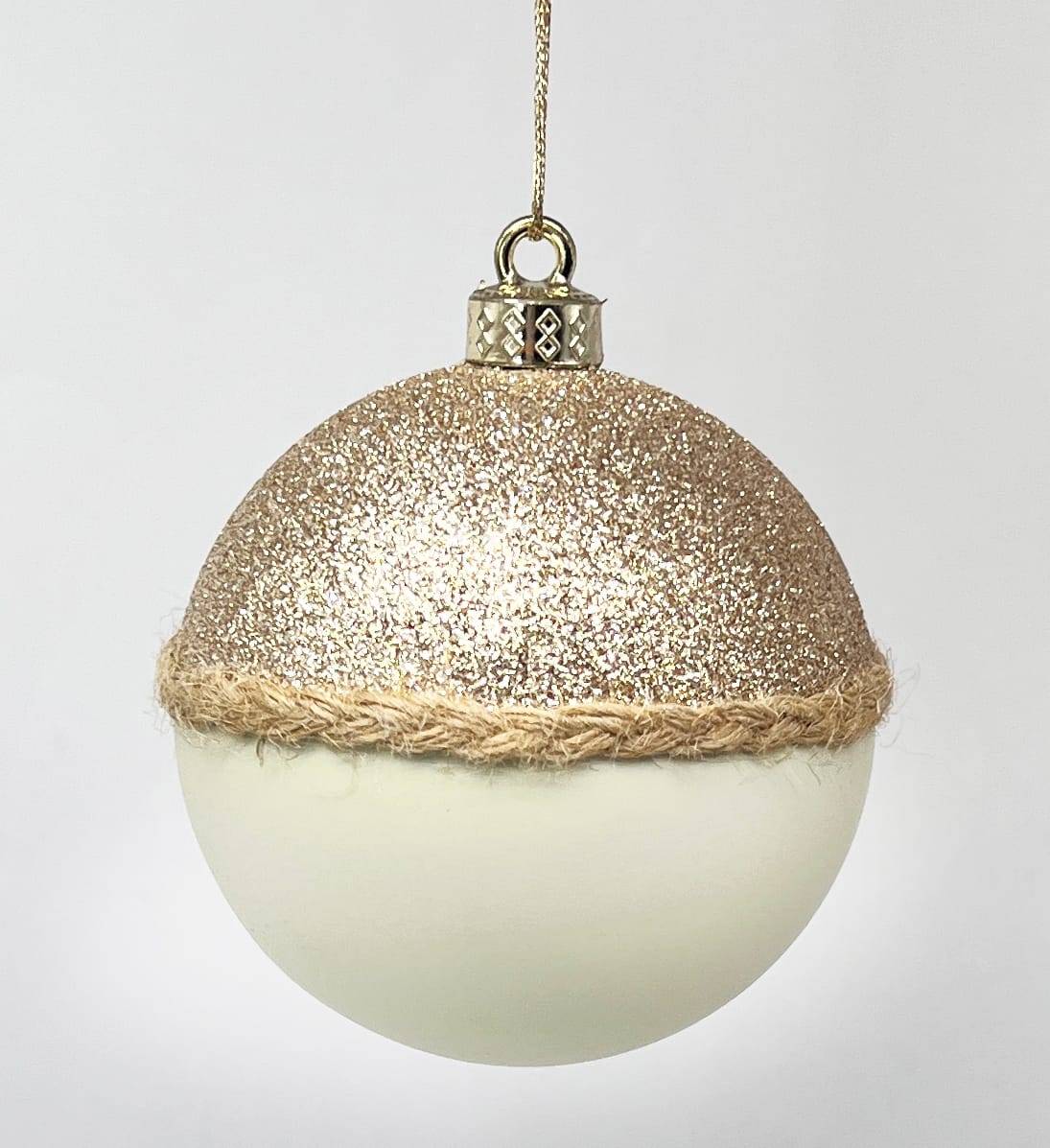 Ecloz - Boule de Noël paillettes avec corde Ø.8 cm- ECLOZ - Imagen 1