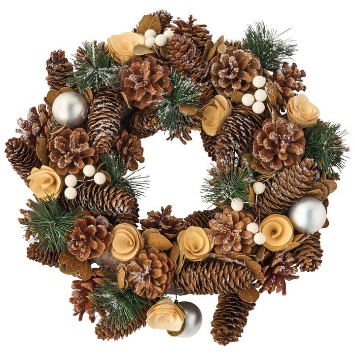 Ecloz - Couronne de Noël pommes de pin et boule - argent - Ø. 40 cm - ECLOZ - Imagen 4