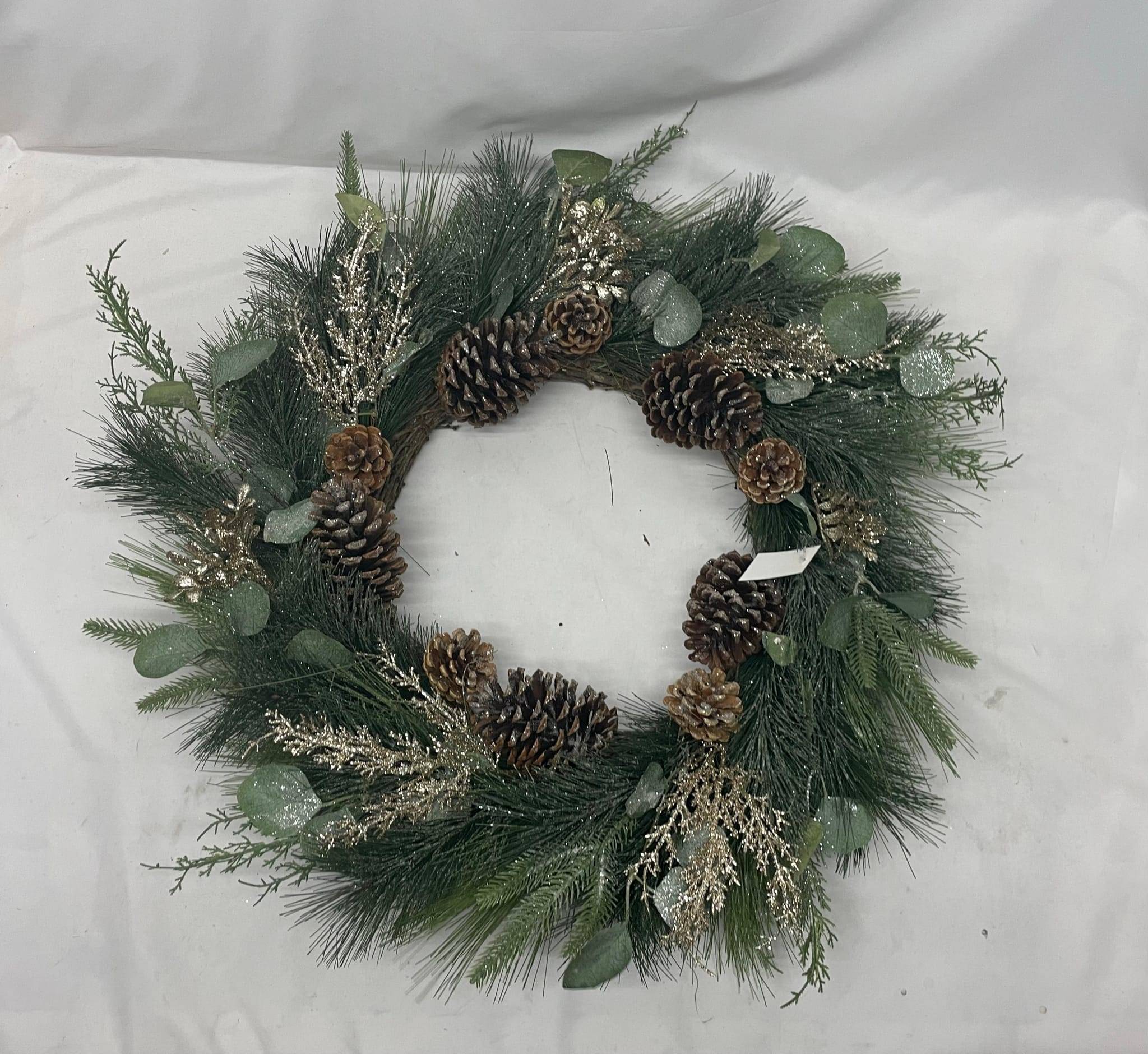 Ecloz - Couronne de Noël Sapin Pommes de Pin  Ø.66 cm - Ecloz