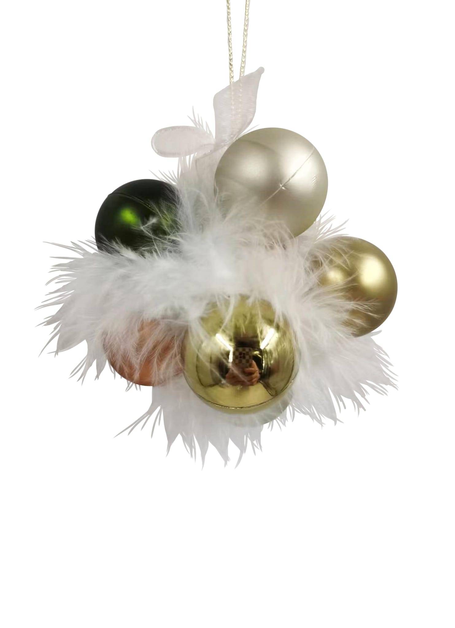 Ecloz - Suspension Boules Plumes - Ecloz