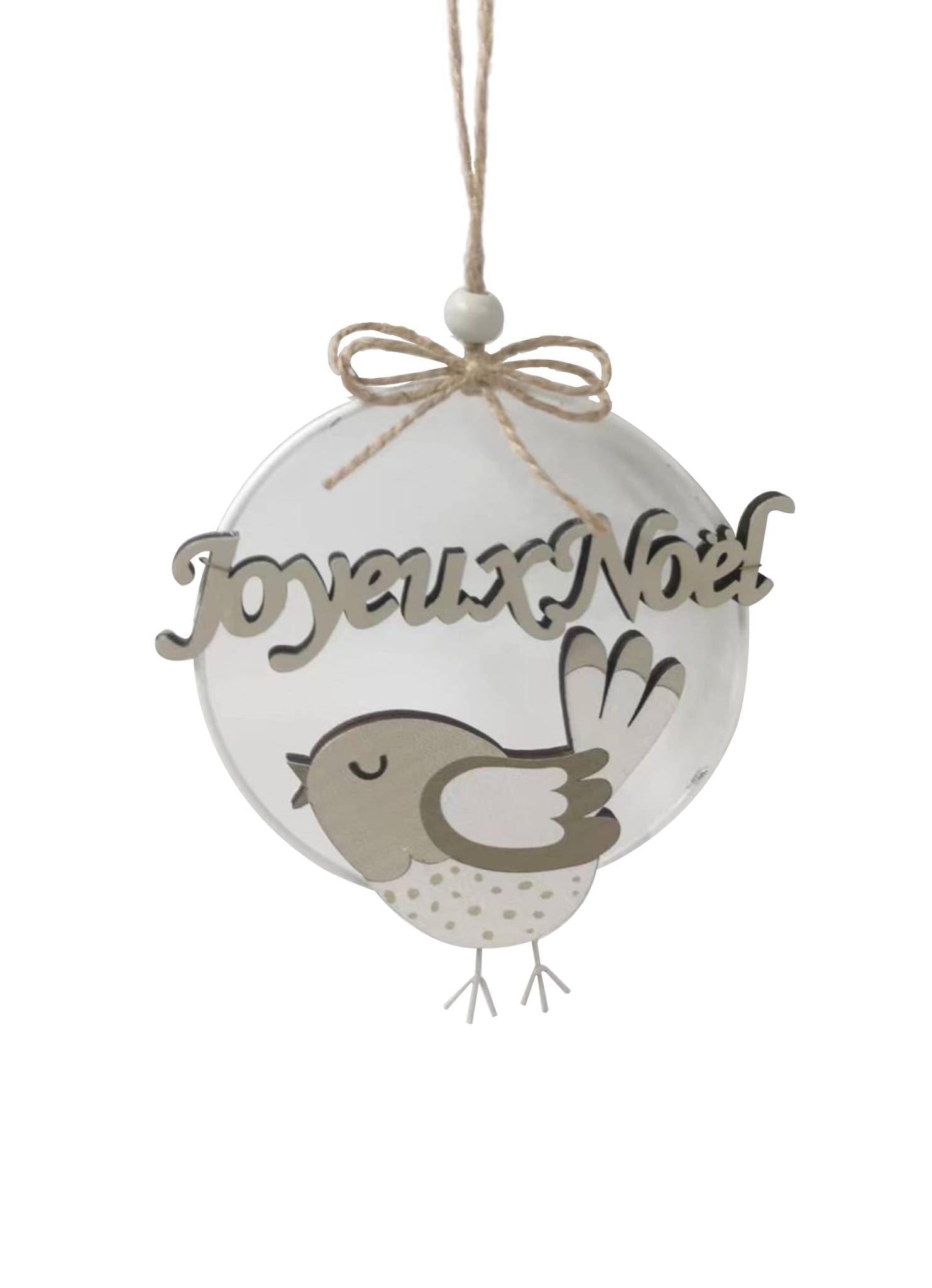 Ecloz - Suspension Noël Oiseau métal et bois- ECLOZ - Imagen 1