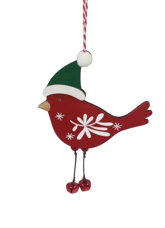 Ecloz - Suspension Oiseau Rouge en bois- Ecloz - Image 2