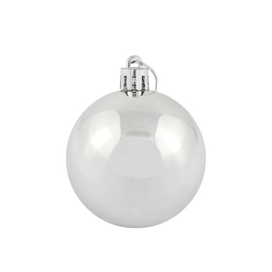 Ecloz - Tube de 10 boules de Noël incassables - argent - Ø 6 cm - ECLOZ - Image 3