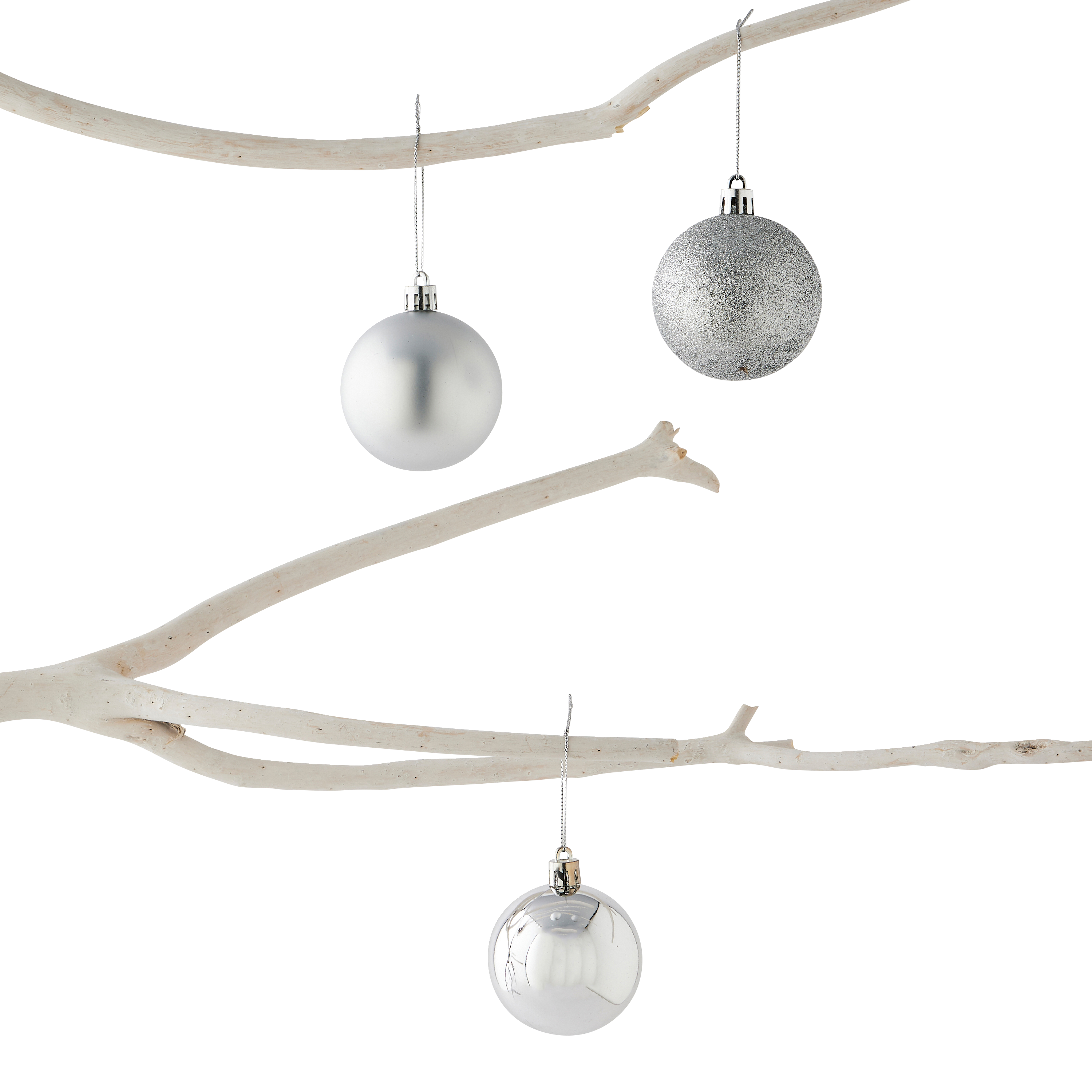 Ecloz - Tube de 10 boules de Noël incassables - argent - Ø 6 cm - ECLOZ - Image 5