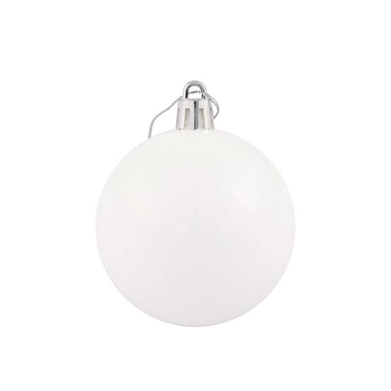 Ecloz - Tube de 10 boules de Noël incassables - blanc - Ø 6 cm - ECLOZ - Image 4