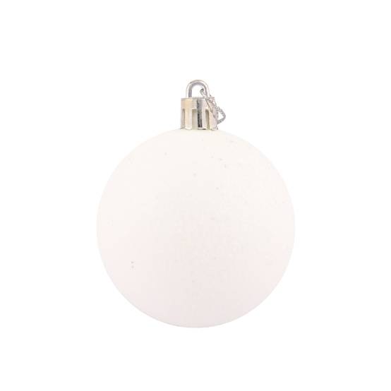 Ecloz - Tube de 10 boules de Noël incassables - blanc - Ø 6 cm - ECLOZ - Image 3