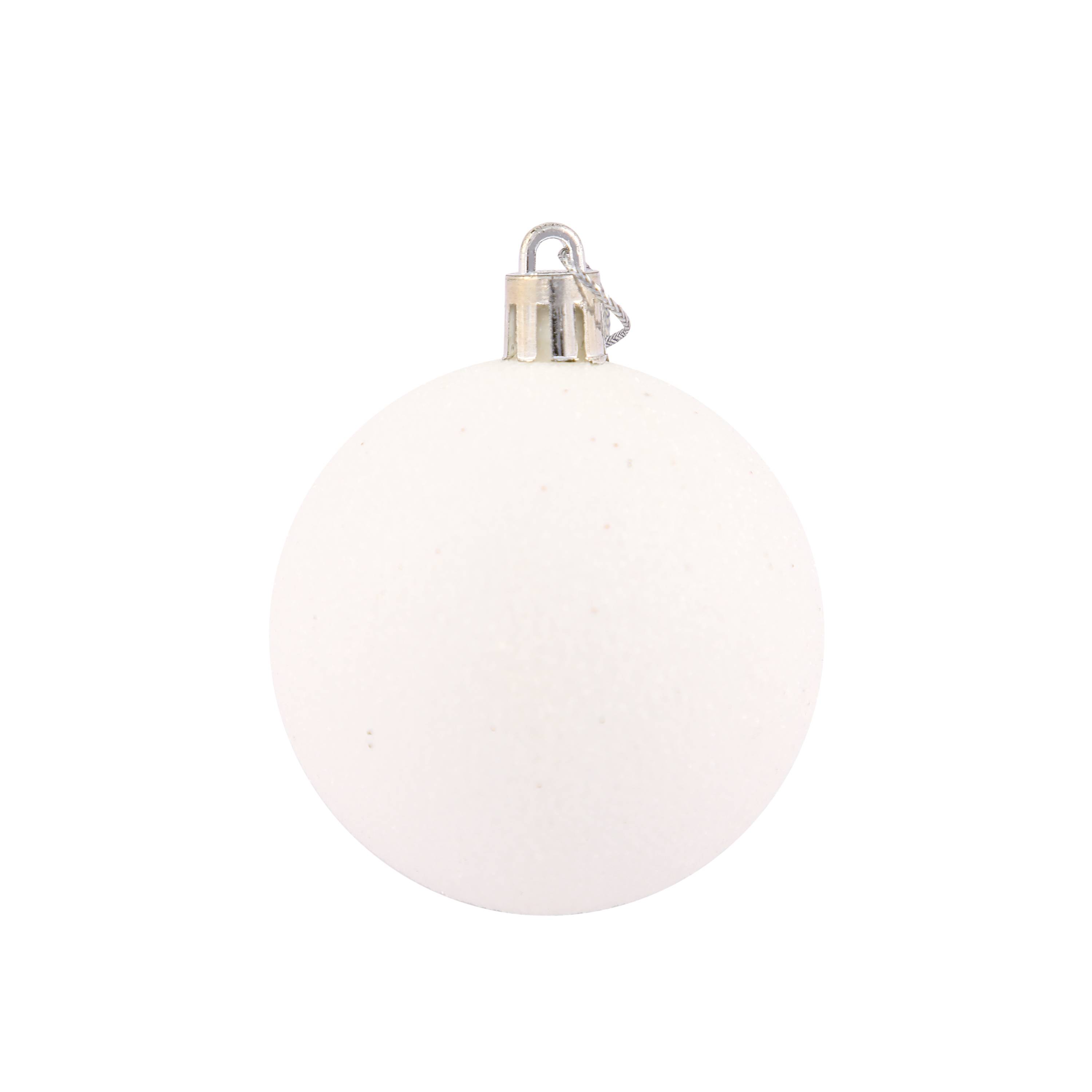 Ecloz - Tube de 10 boules de Noël incassables - blanc - Ø 6 cm - ECLOZ - Image 3