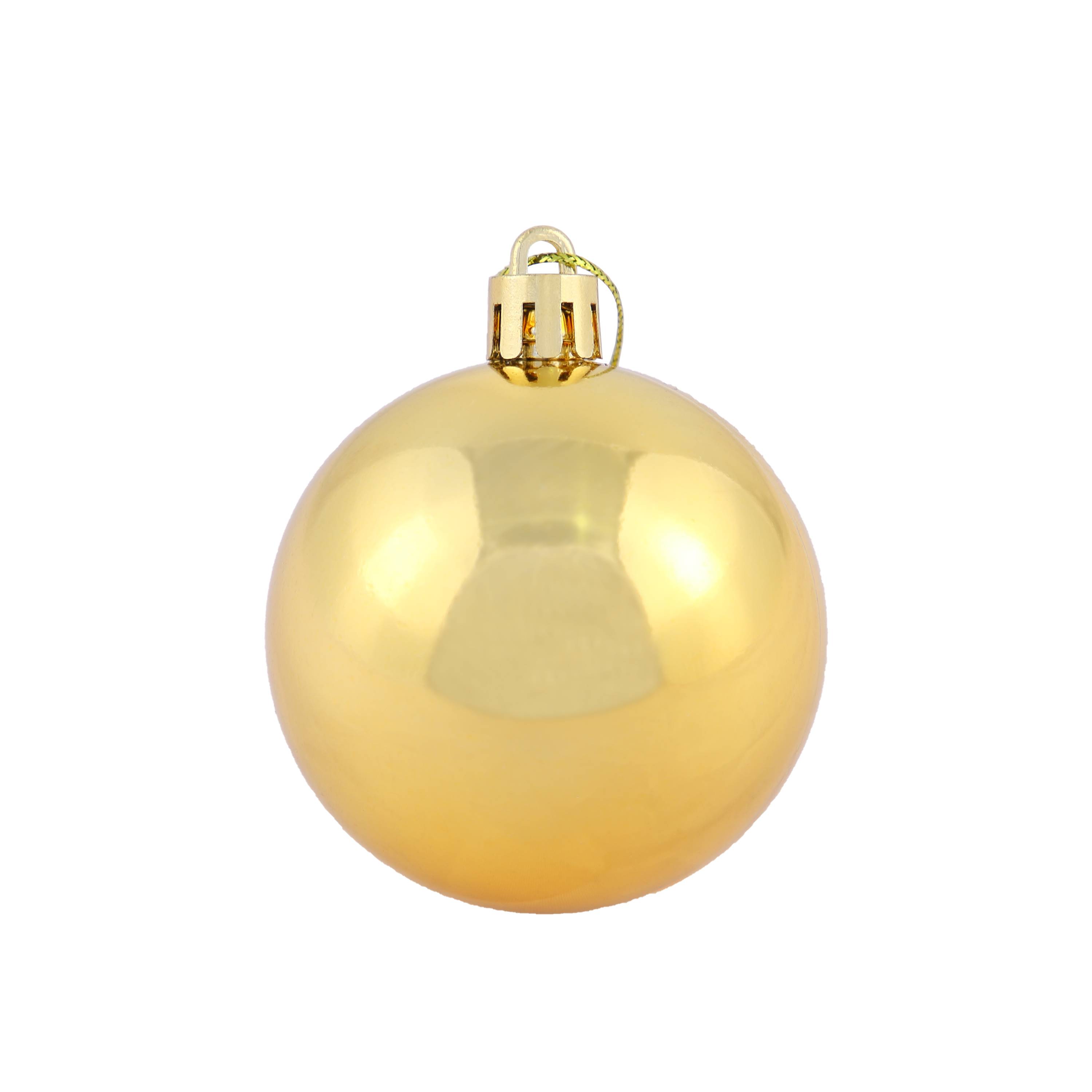Ecloz - Tube de 10 boules de Noël incassables - doré - Ø 6 cm - ECLOZ - Image 4