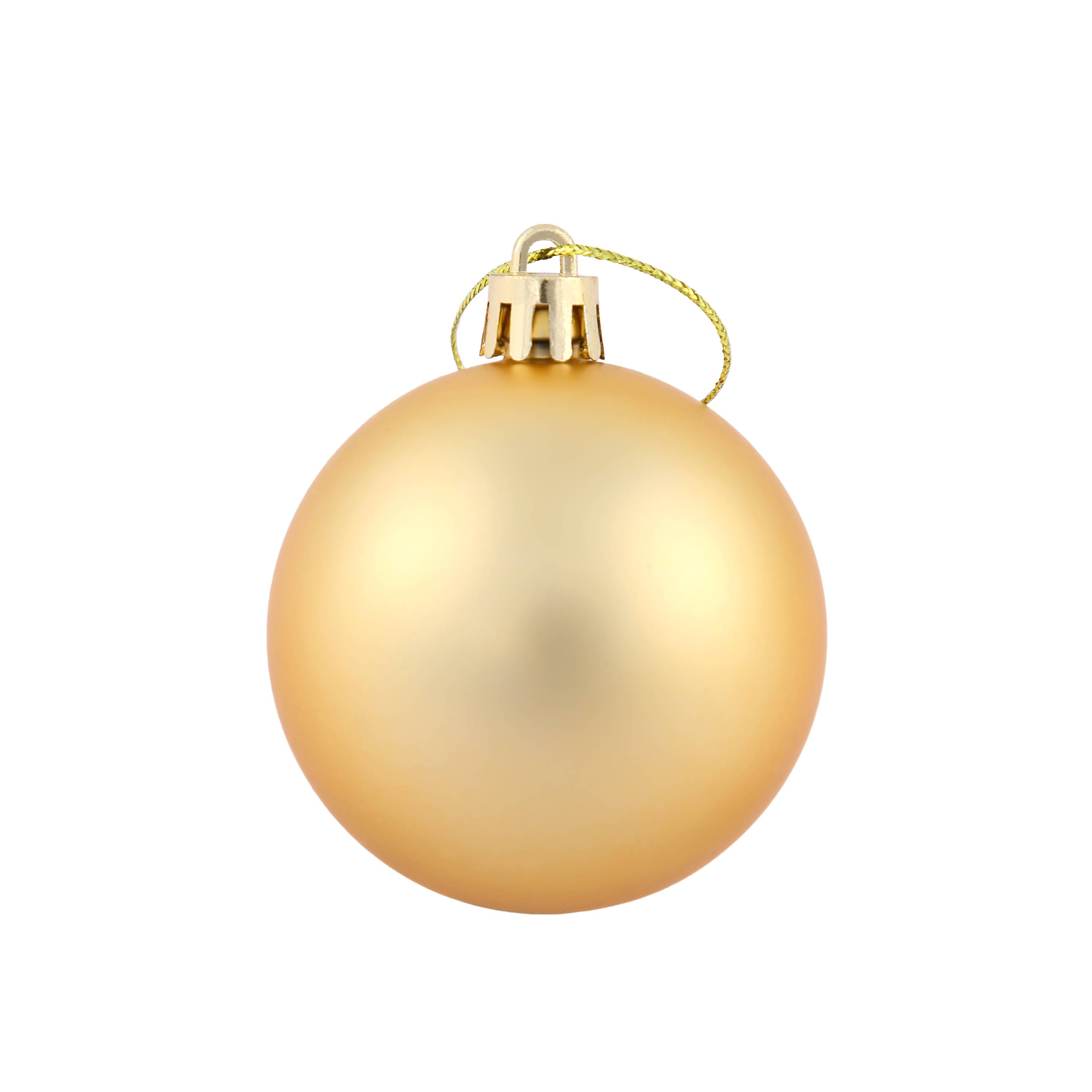 Ecloz - Tube de 10 boules de Noël incassables - doré - Ø 6 cm - ECLOZ - Image 3