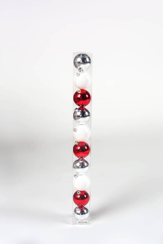 Ecloz - Tube de 10 boules de Noël incassables - coloris assortis - Ø. 6 cm - ECLOZ - Image 3