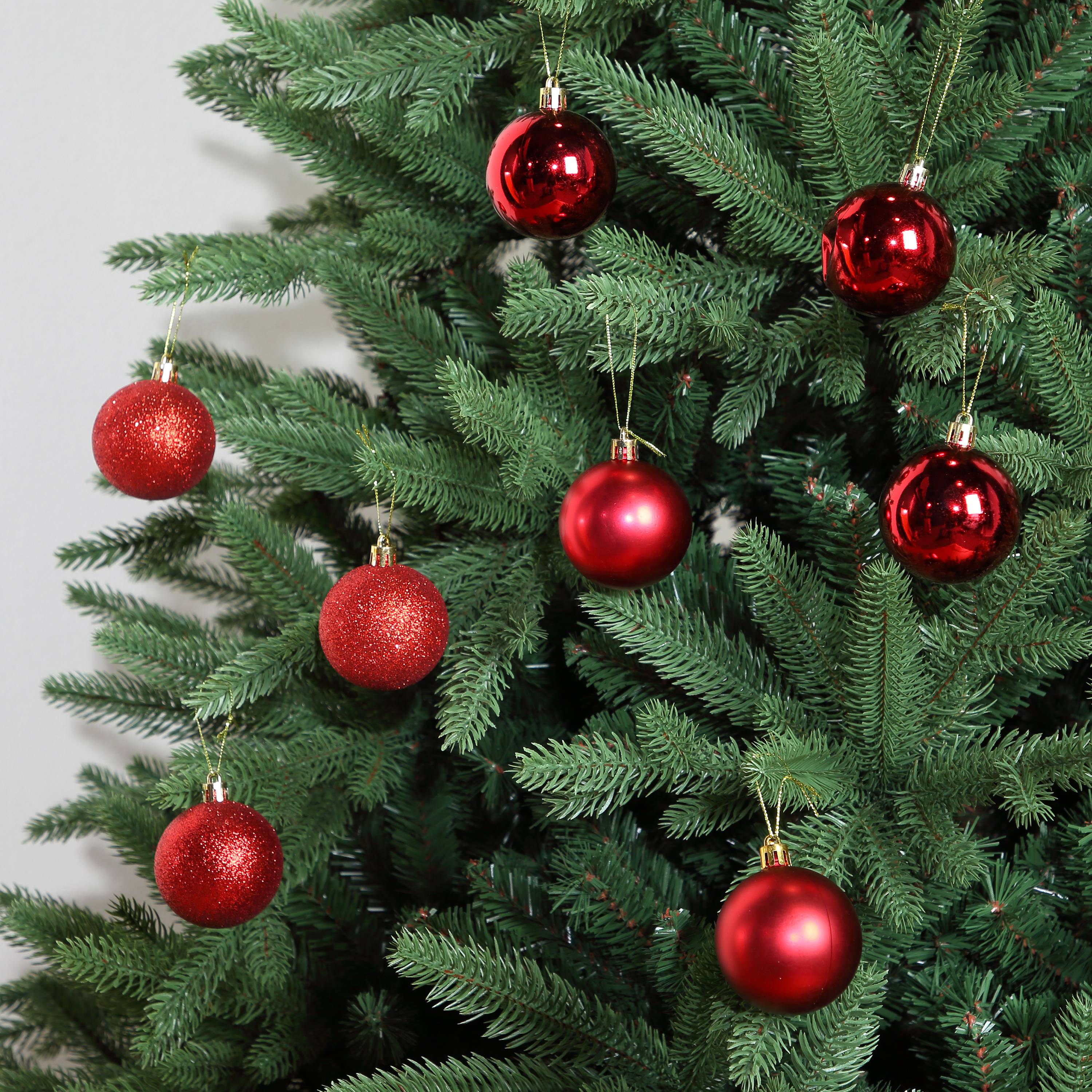 Ecloz - Lot de 10 boules de Noël incassables - rouge - Ø. 6 cm - ECLOZ - Image 1