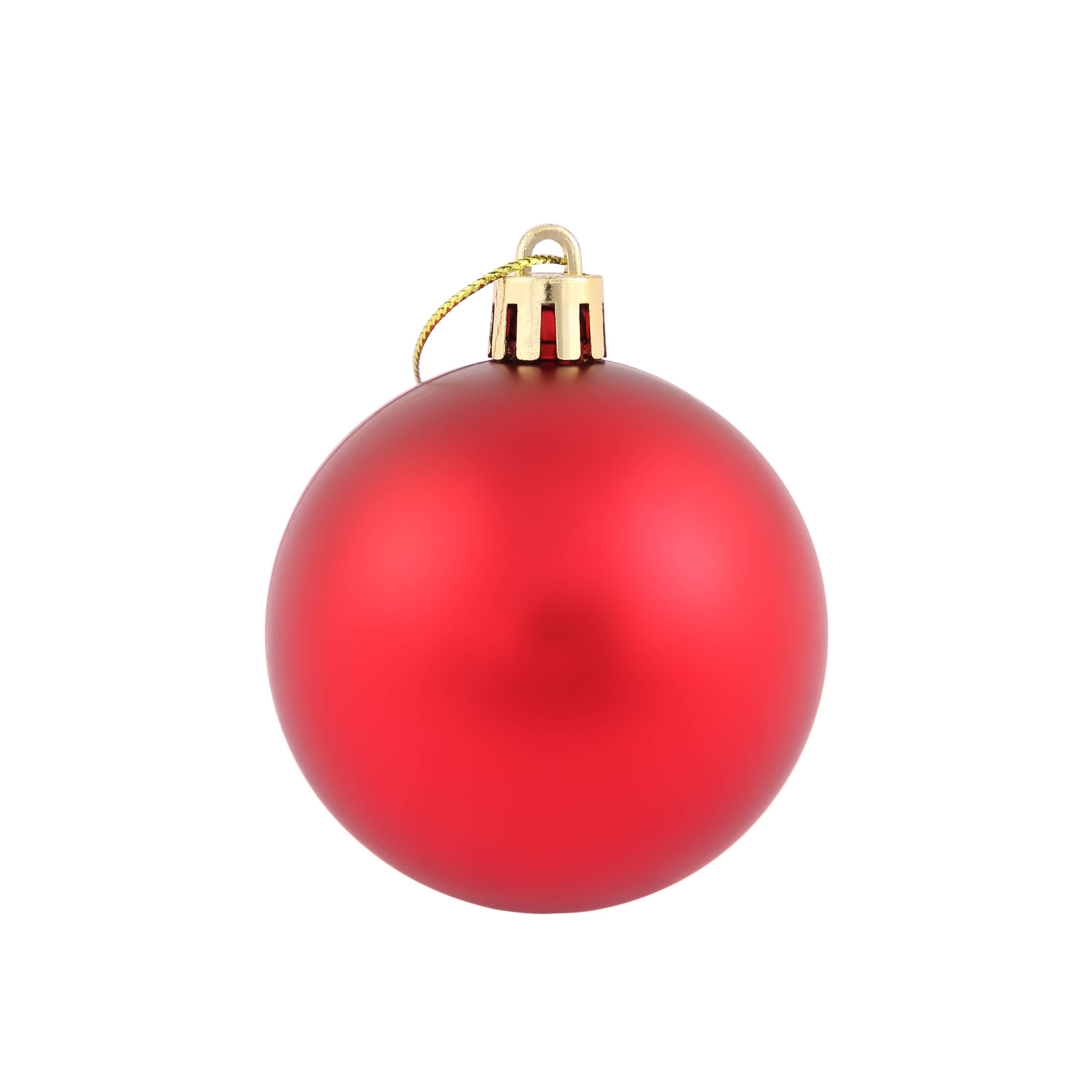 Ecloz - Lot de 10 boules de Noël incassables - rouge - Ø. 6 cm - ECLOZ - Image 2