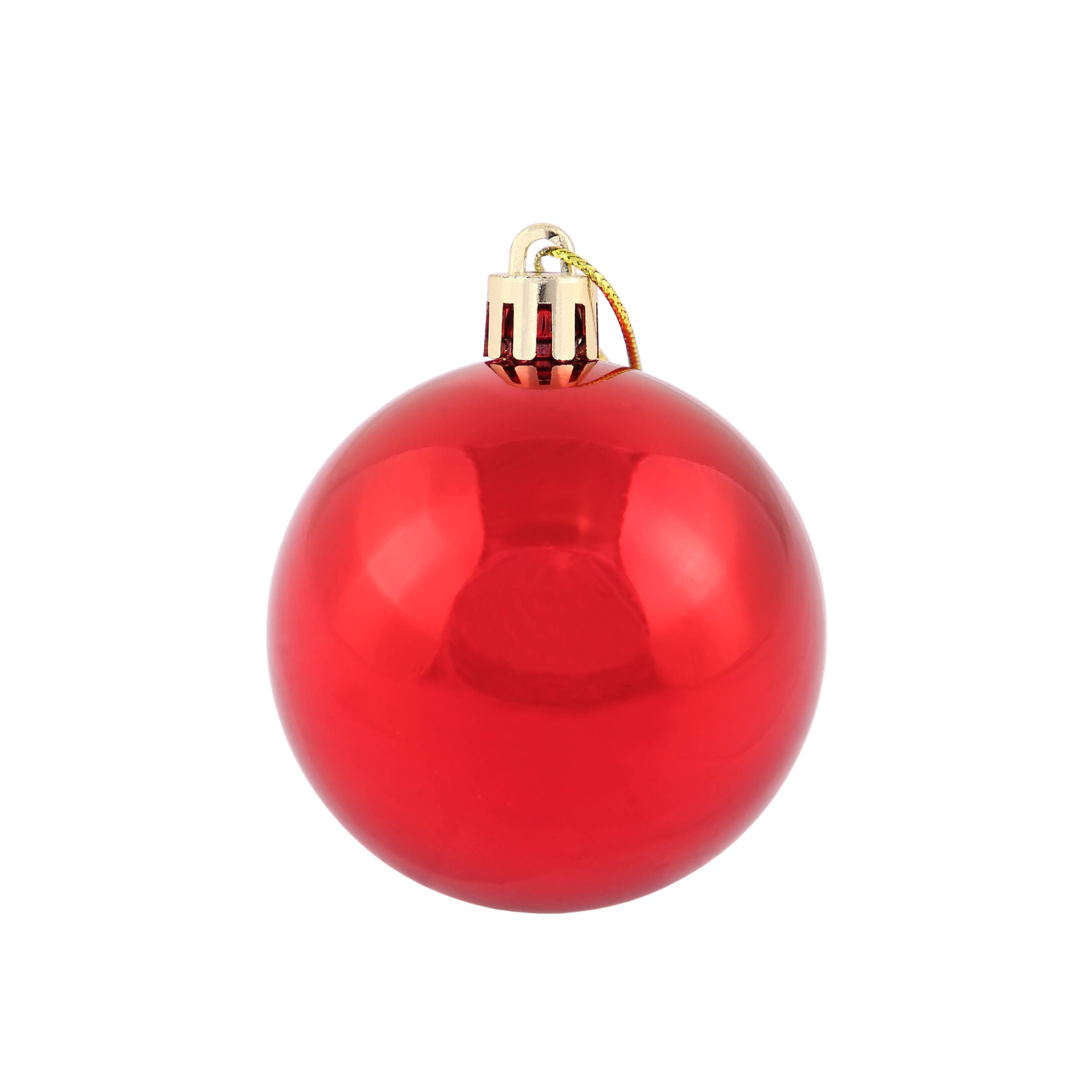 Ecloz - Lot de 10 boules de Noël incassables - rouge - Ø. 6 cm - ECLOZ - Image 6