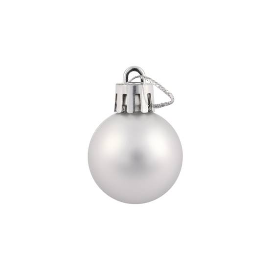 Ecloz - Lot de 10 boules de Noël incassables - argent - Ø 3 cm - ECLOZ - Image 6