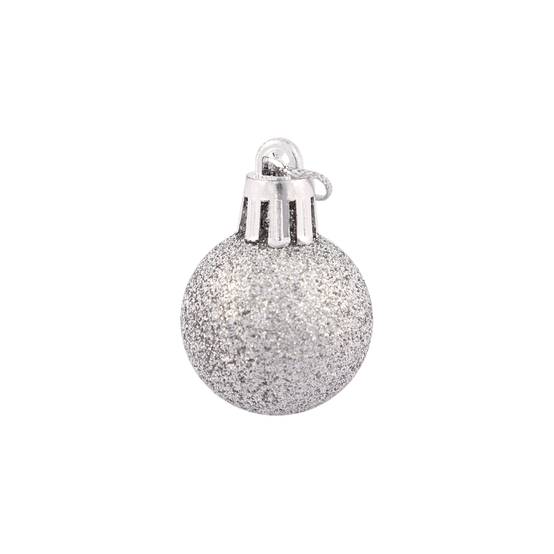 Ecloz - Lot de 10 boules de Noël incassables - argent - Ø 3 cm - ECLOZ - Image 4
