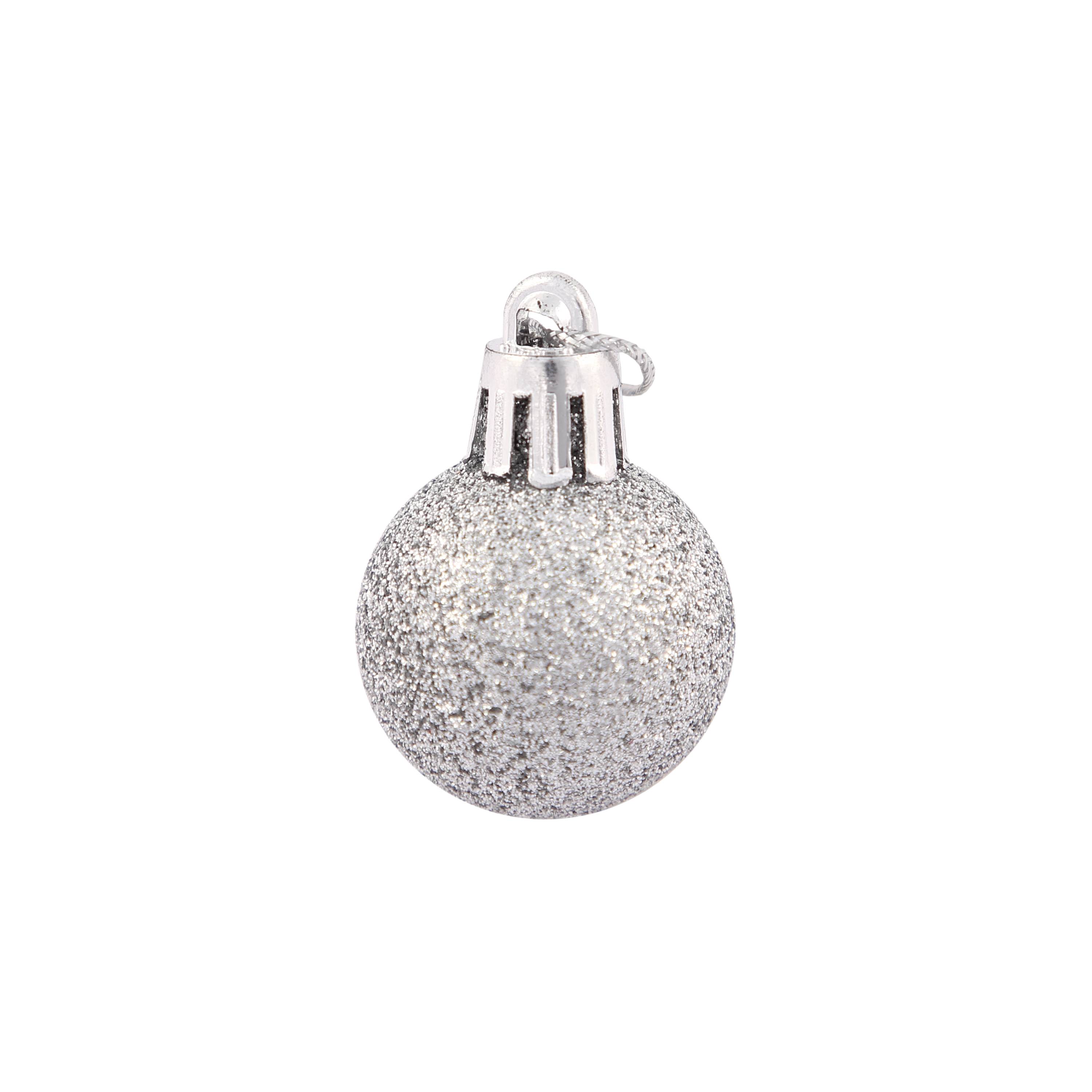 Ecloz - Lot de 10 boules de Noël incassables - argent - Ø 3 cm - ECLOZ - Image 4