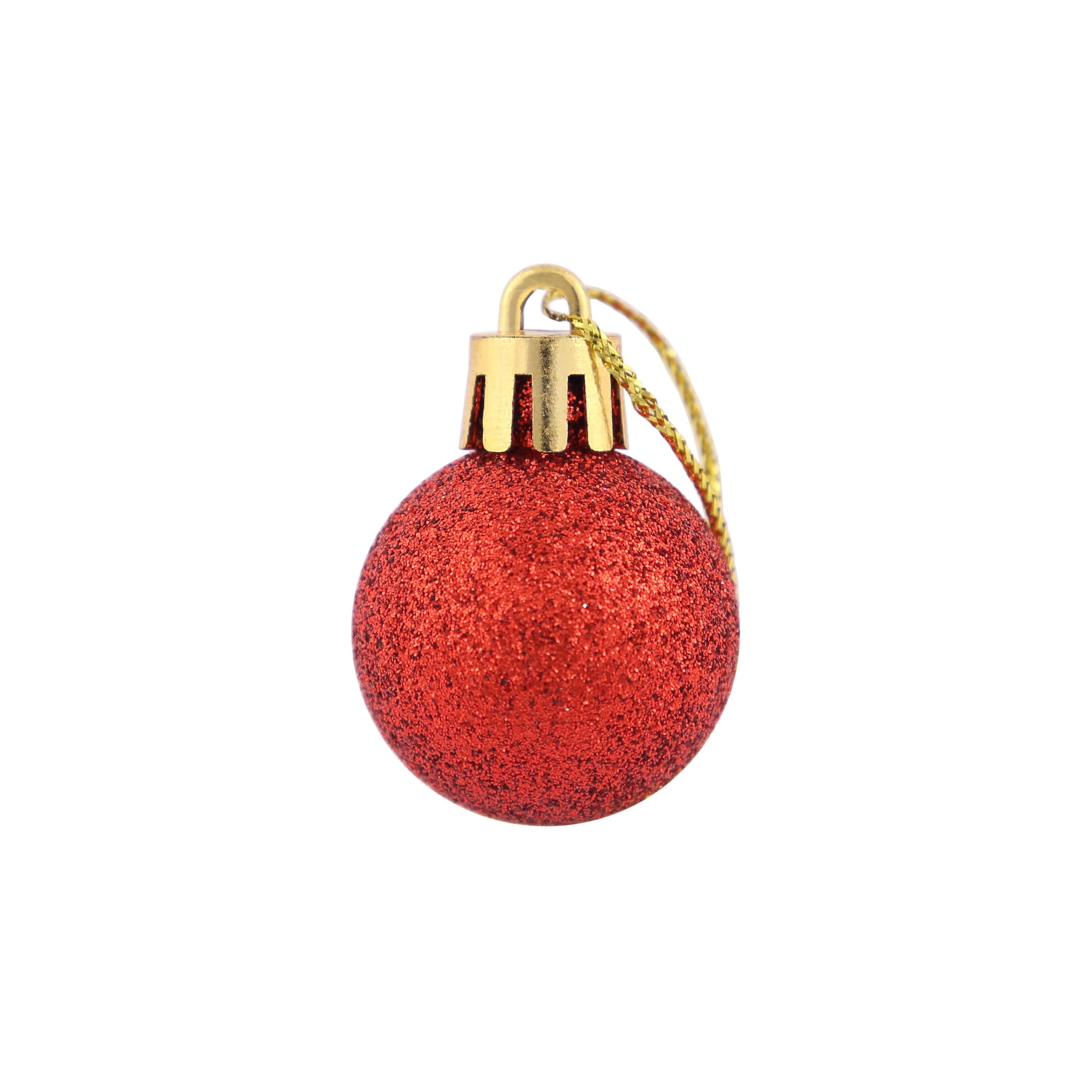 Ecloz - Tube de 10 boules de Noël incassables - rouge - Ø 3 cm - ECLOZ - Imagen 6