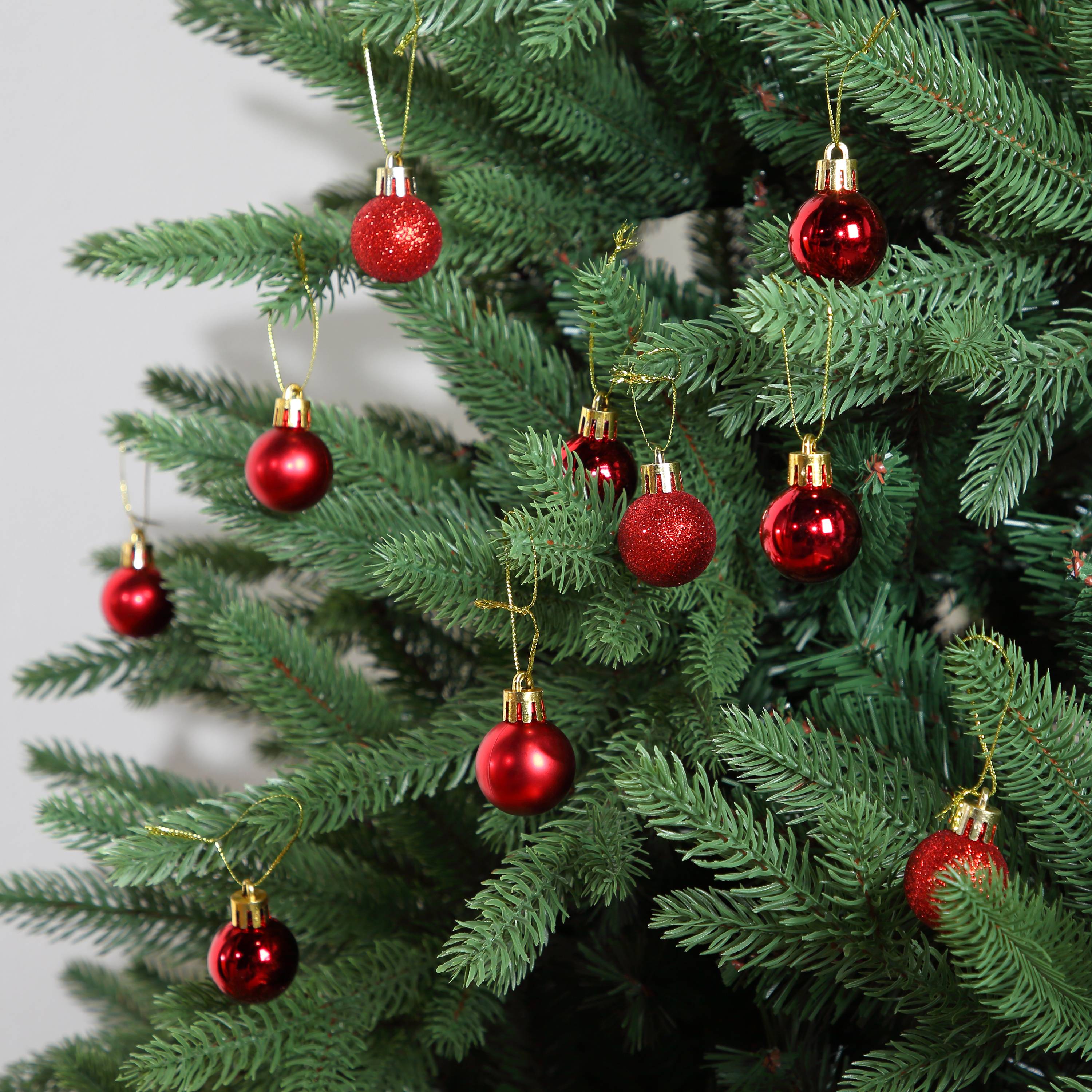 Ecloz - Tube de 10 boules de Noël incassables - rouge - Ø 3 cm - ECLOZ - Imagen 4