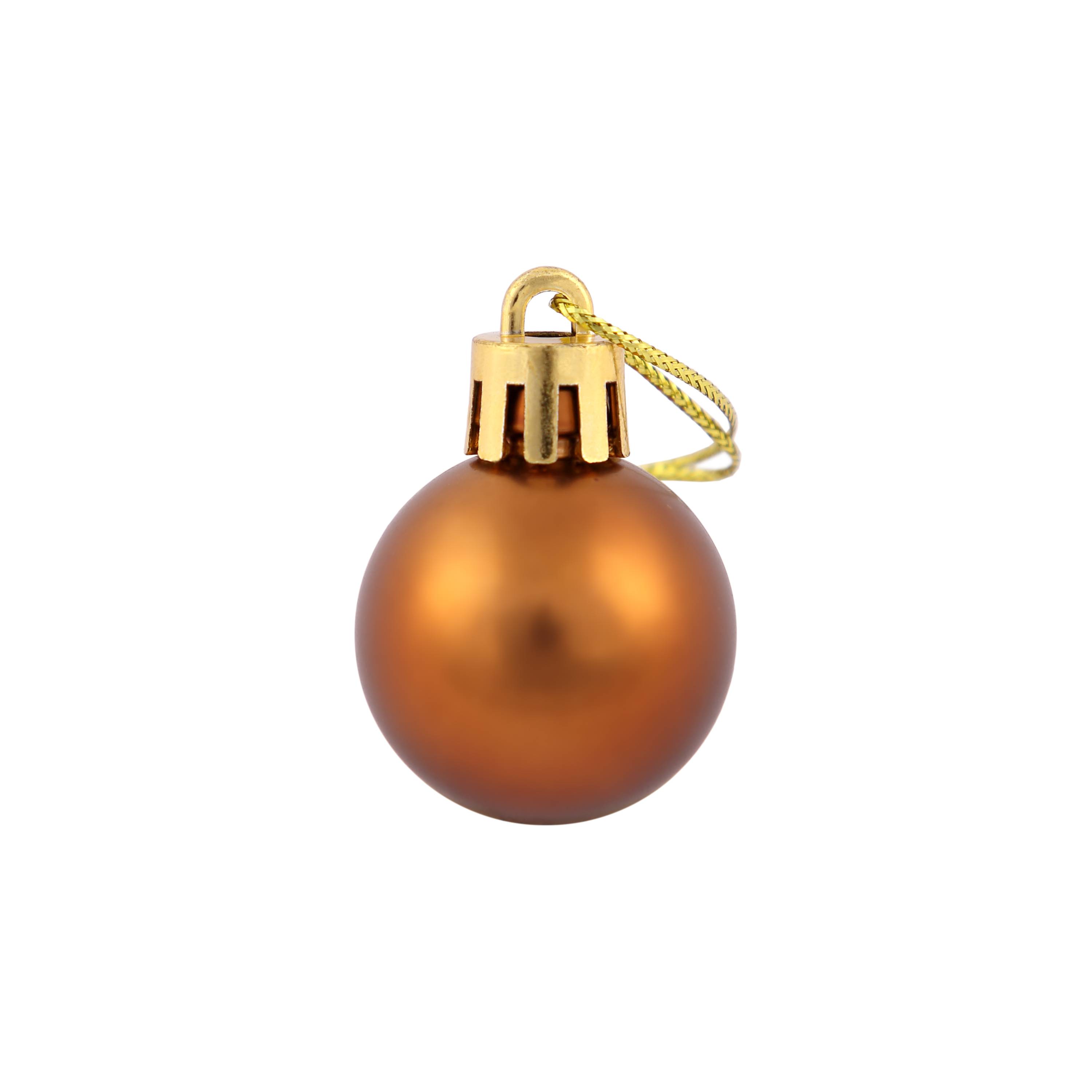 Ecloz - Tube de 10 boules de Noël incassables - marron - Ø 3 cm - ECLOZ - Imagen 6