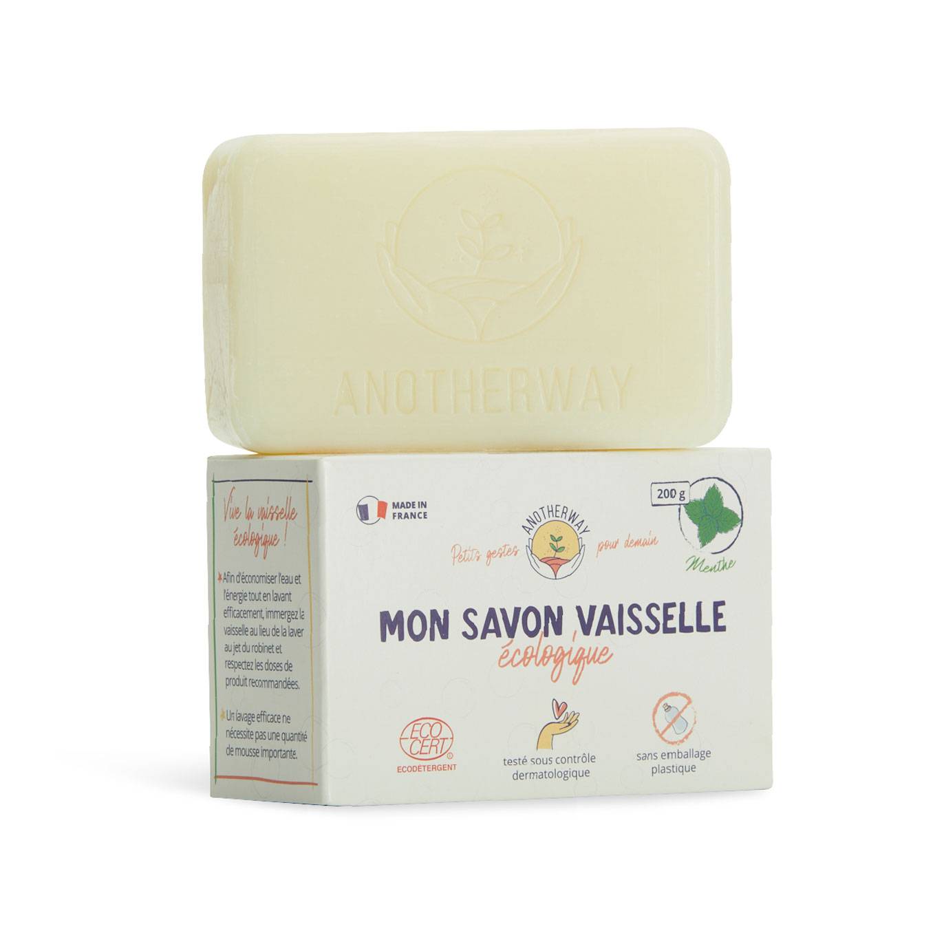 Anotherway - SAVON VAISSELLE SOLIDE - MENTHE - Image 1