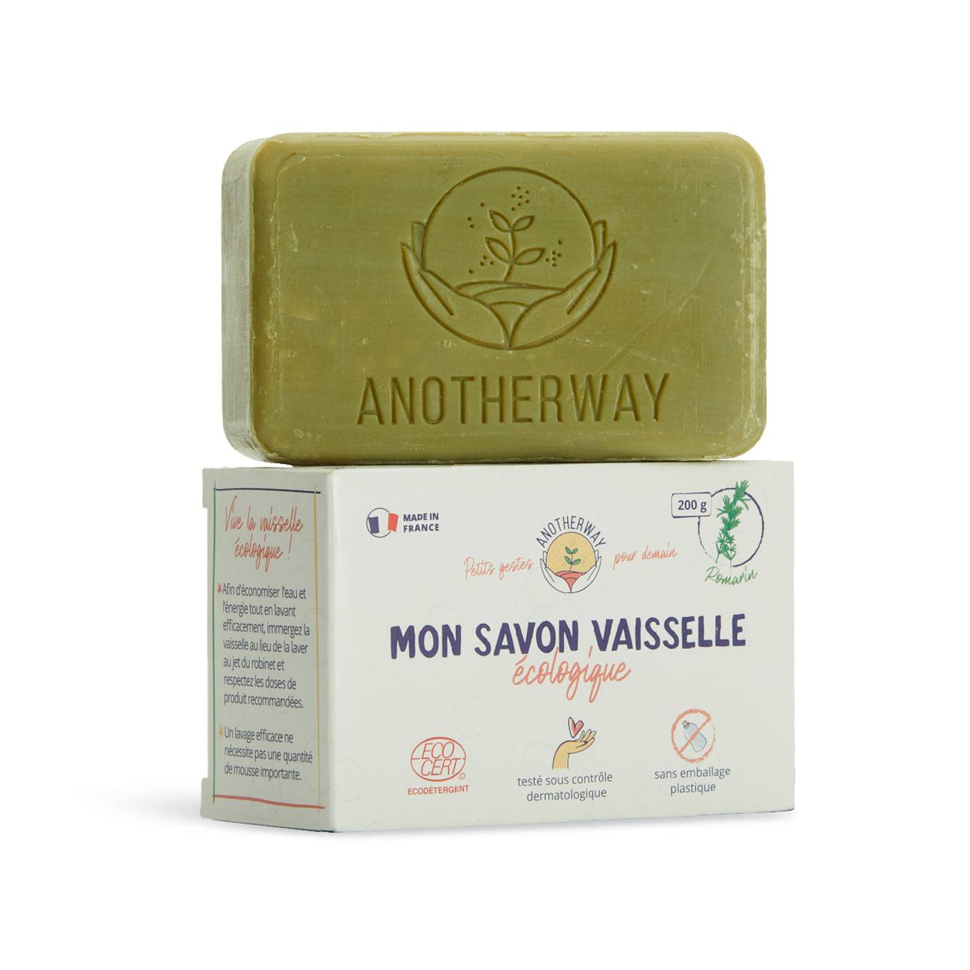 Anotherway - SAVON VAISSELLE SOLIDE - ROMARIN - Image 1