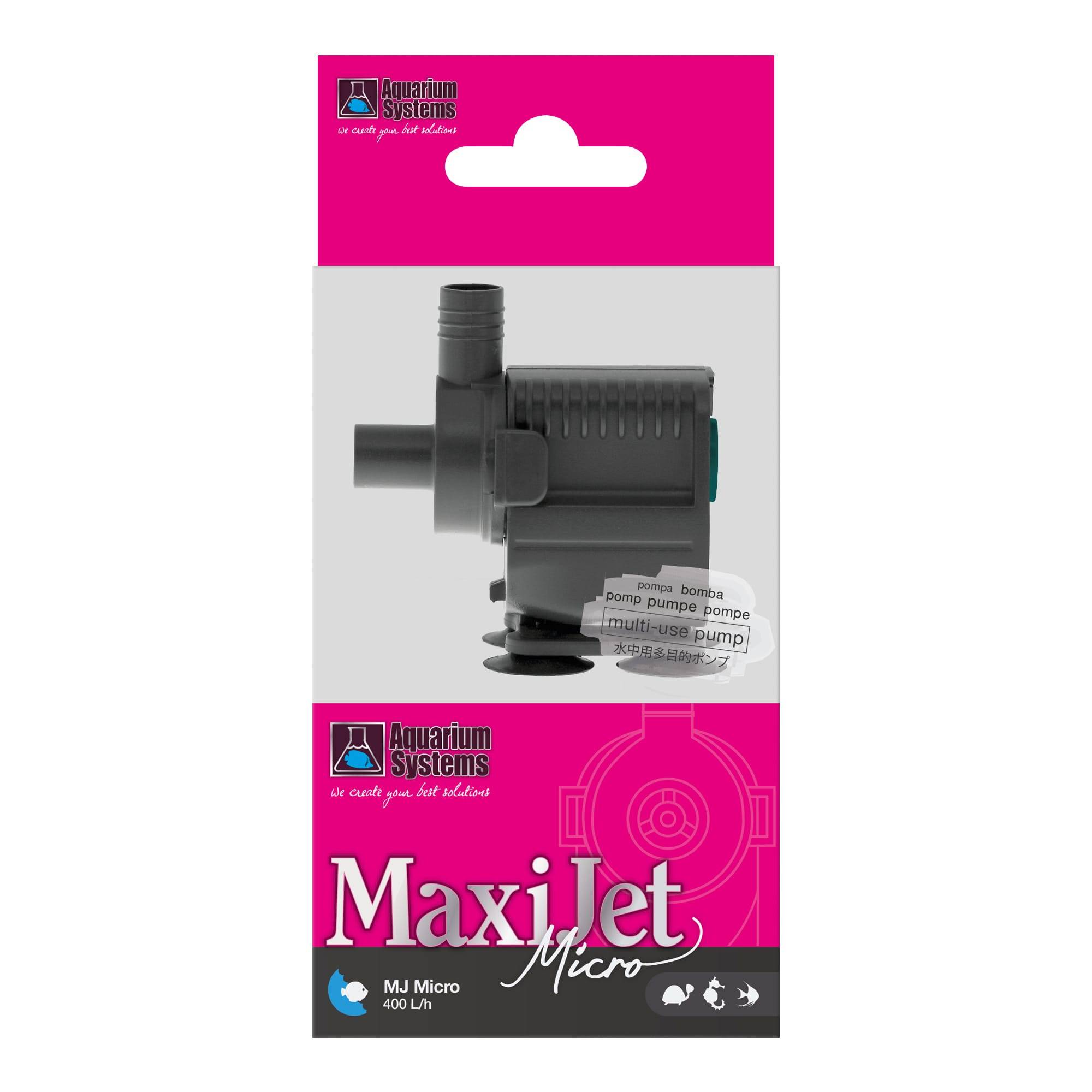 Bomba de agua miniaturizada Caudal ajustable 140-400 L/h MaxiJet Micro - AQUARIUM SYSTEMS