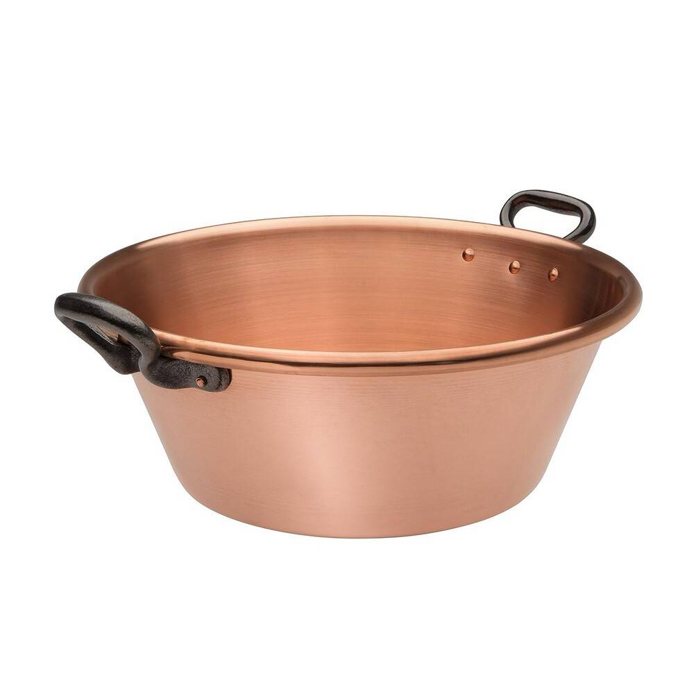 Baumalu - Bassine à confiture Cuivre Ø26 cm ép. 1,2 mm  3 L –  Cuivre de France
