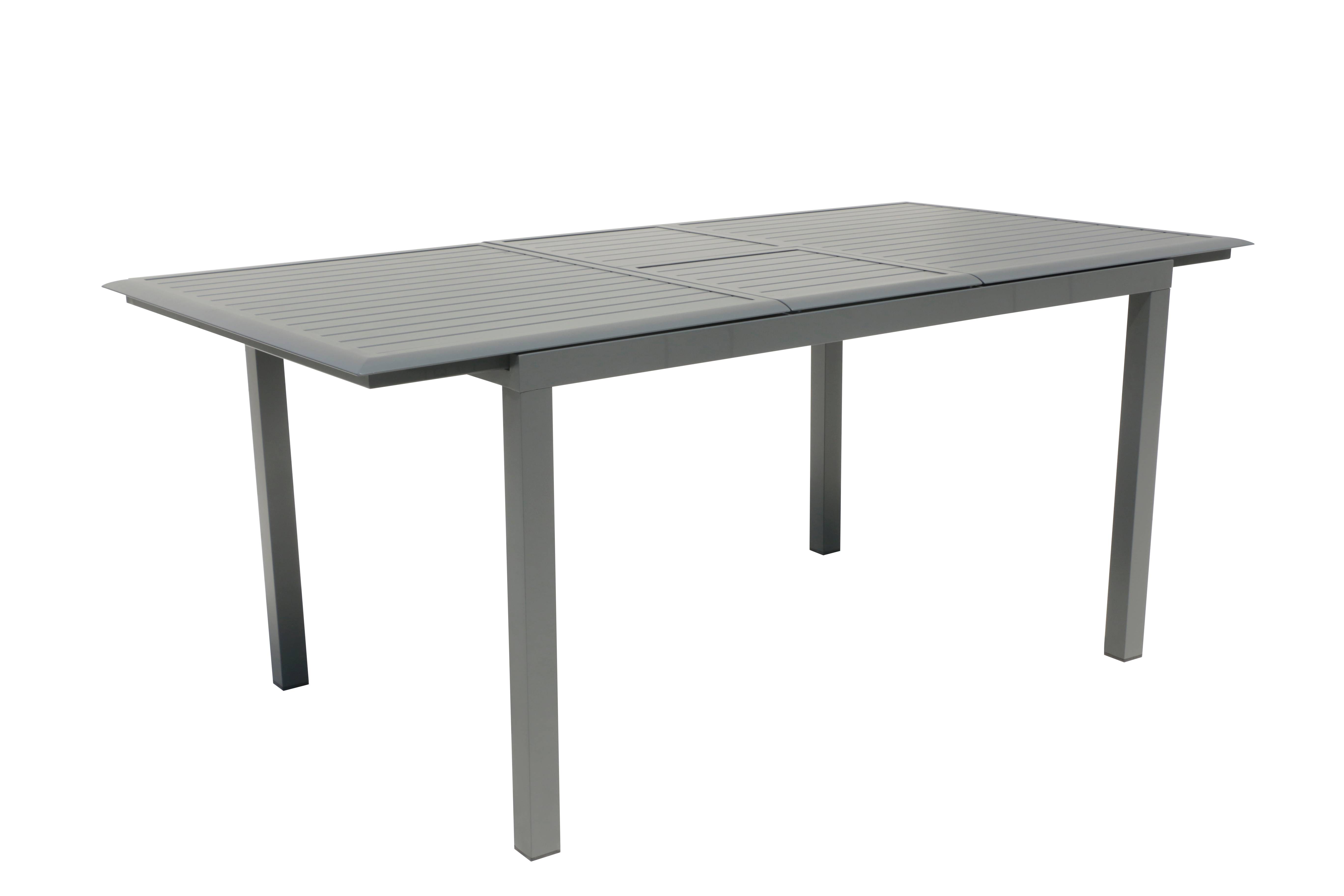 Ecloz - Table de jardin rectangulaire extensible alu anthracite 6/8 personnes Délice ECLOZ - Imagen 1