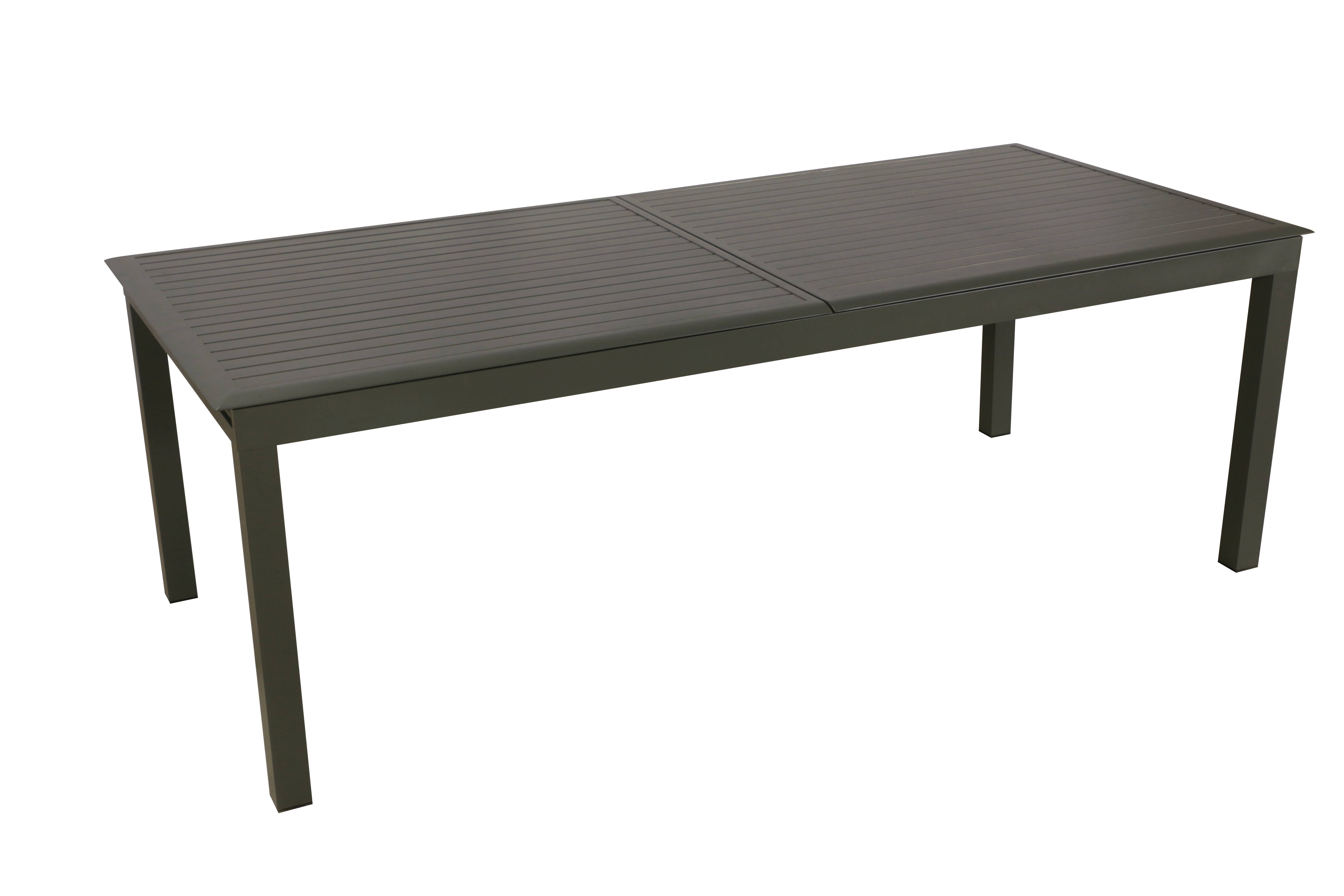 Ecloz - Table de jardin rectangulaire extensible alu anthracite 10/12 personnes Délice ECLOZ - Image 2