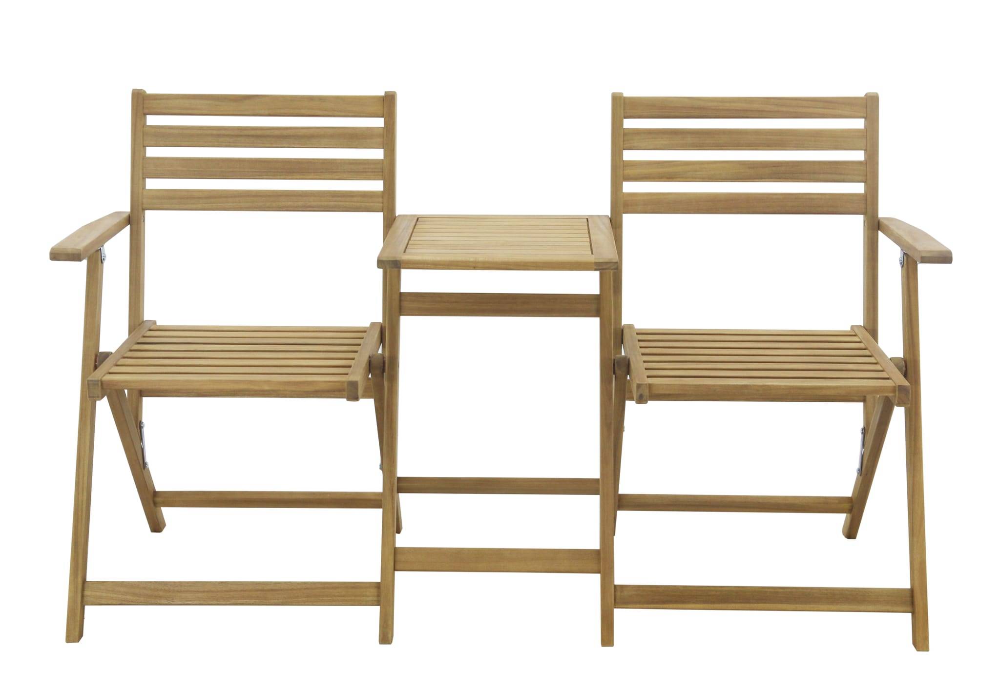 Ecloz - Banc Chaise de jardin bois 2 places Malicio ECLOZ - Imagen 3