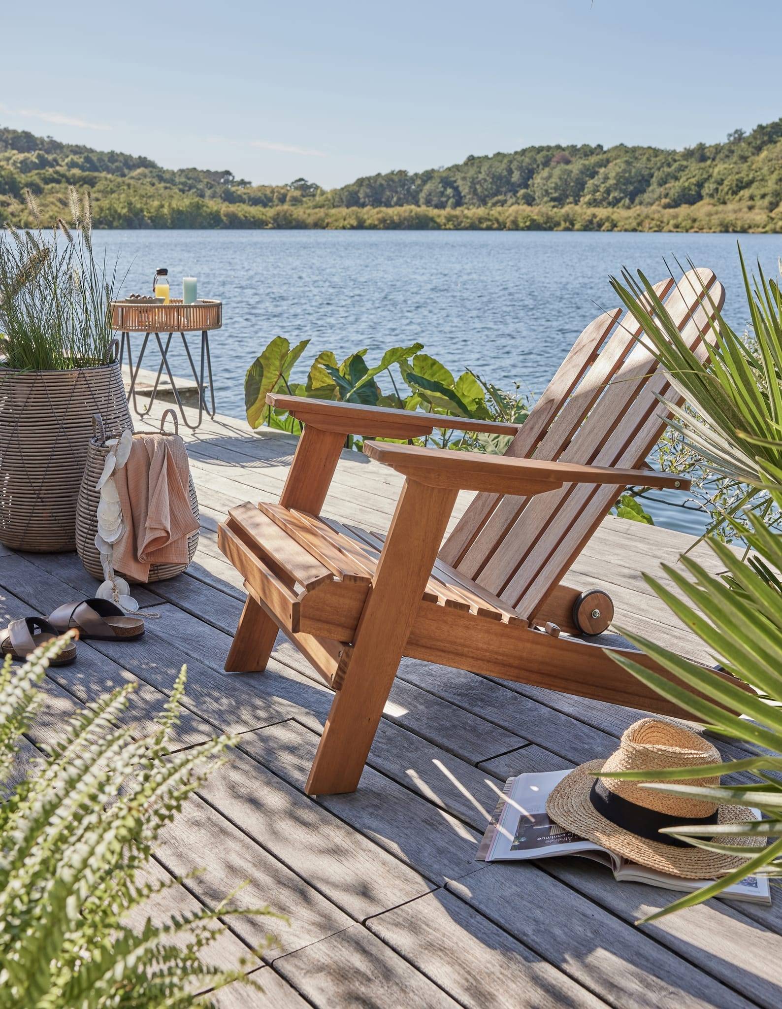 Ecloz - Fauteuil de jardin adirondack bois Dublin ECLOZ - Imagen 12