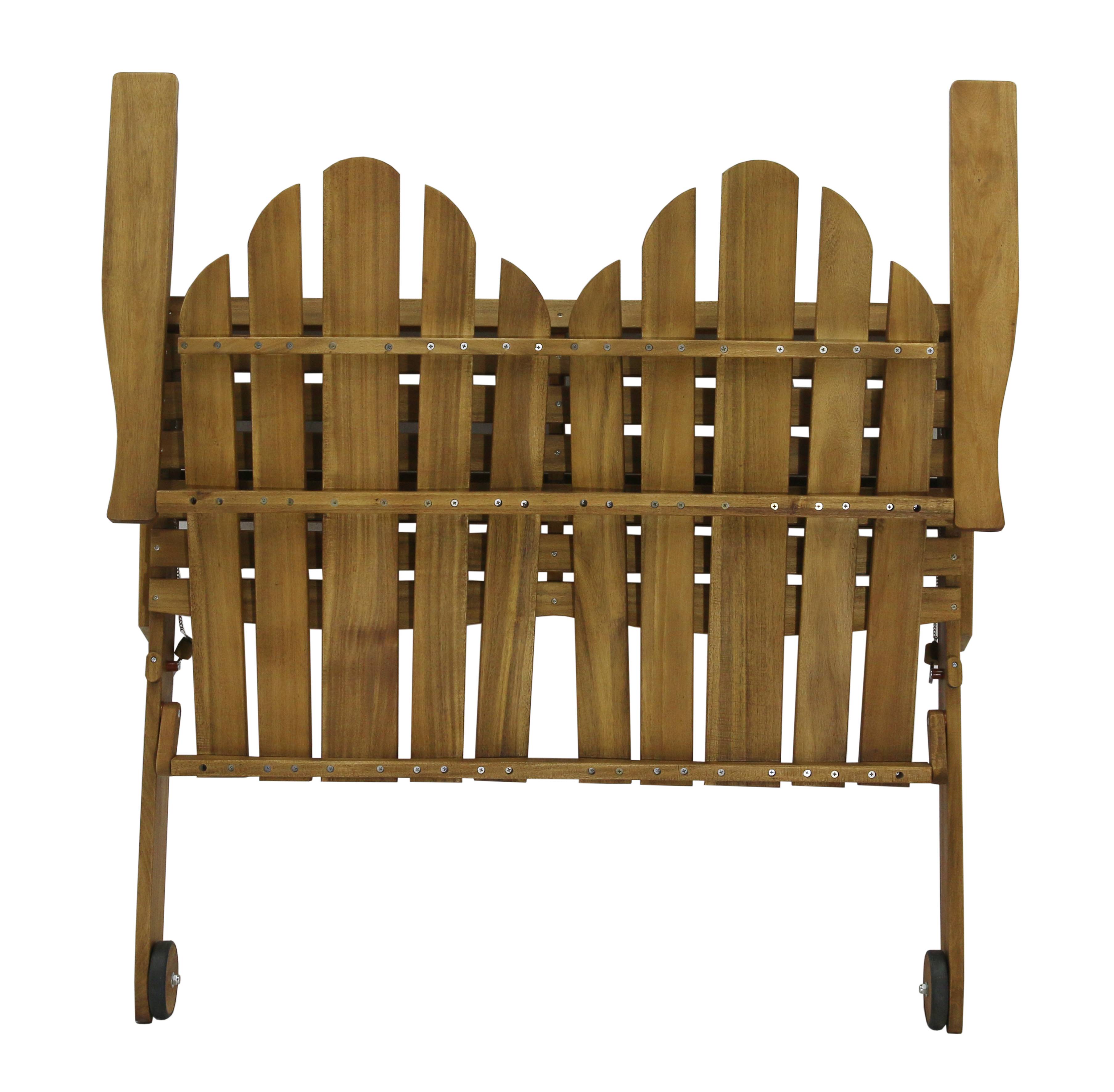 Ecloz - Fauteuil de jardin adironback bois 2 personnes Dublin ECLOZ - Image 4