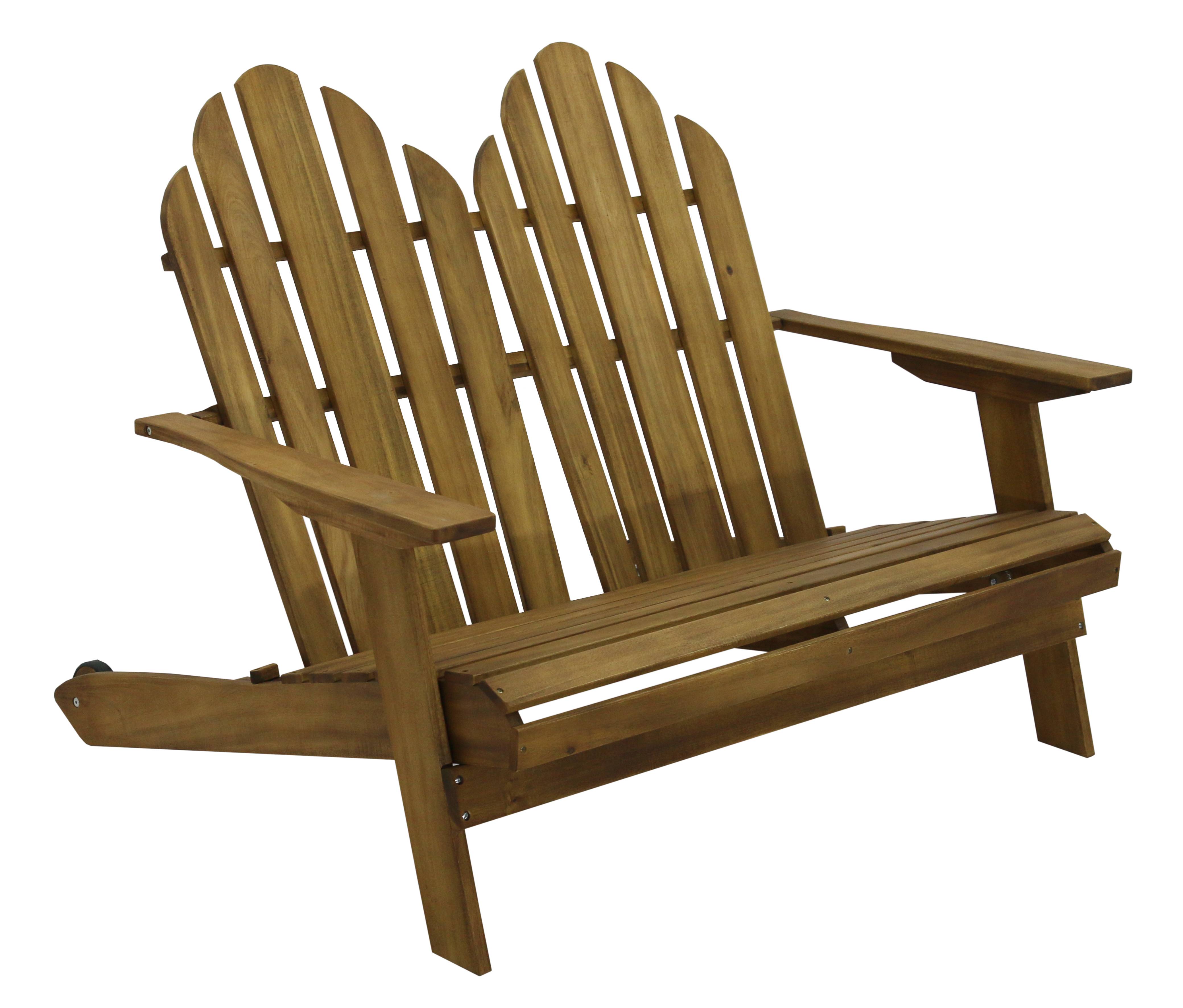Ecloz - Fauteuil de jardin adironback bois 2 personnes Dublin ECLOZ - Image 6