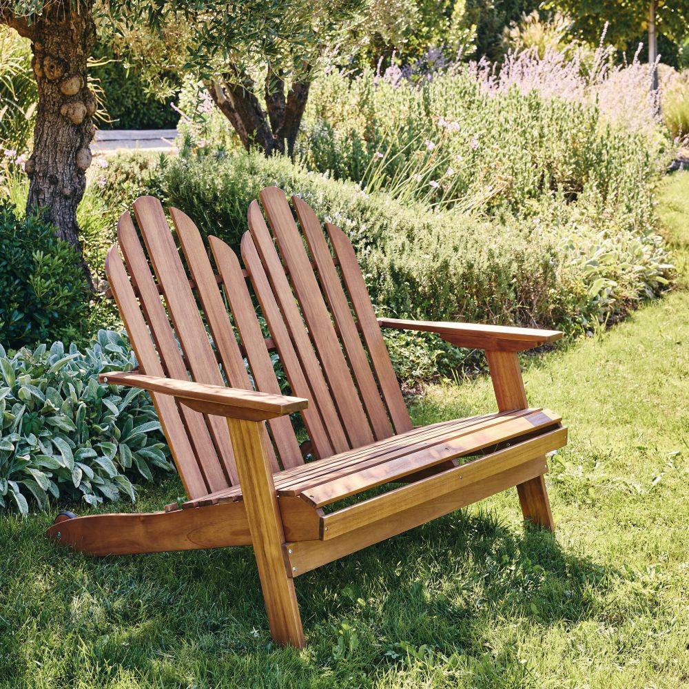 Ecloz - Fauteuil de jardin adironback bois 2 personnes Dublin ECLOZ