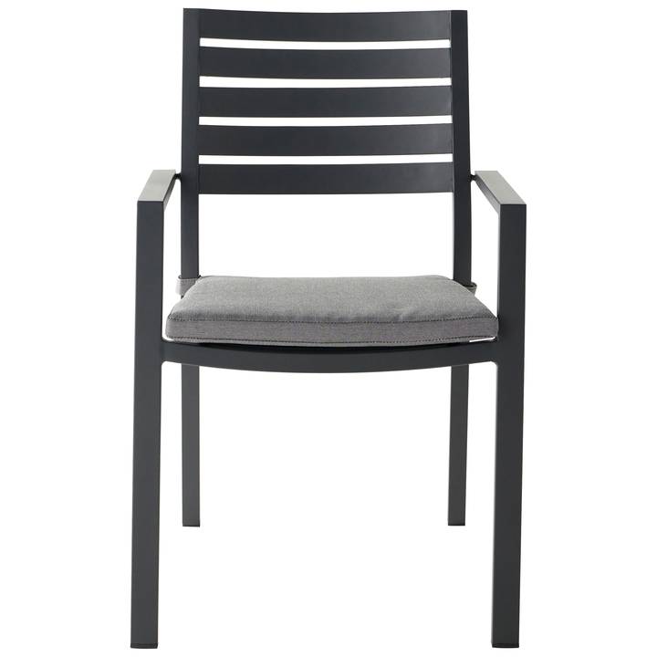 Ecloz - Fauteuil de jardin alu textilène graphite Dinan ECLOZ