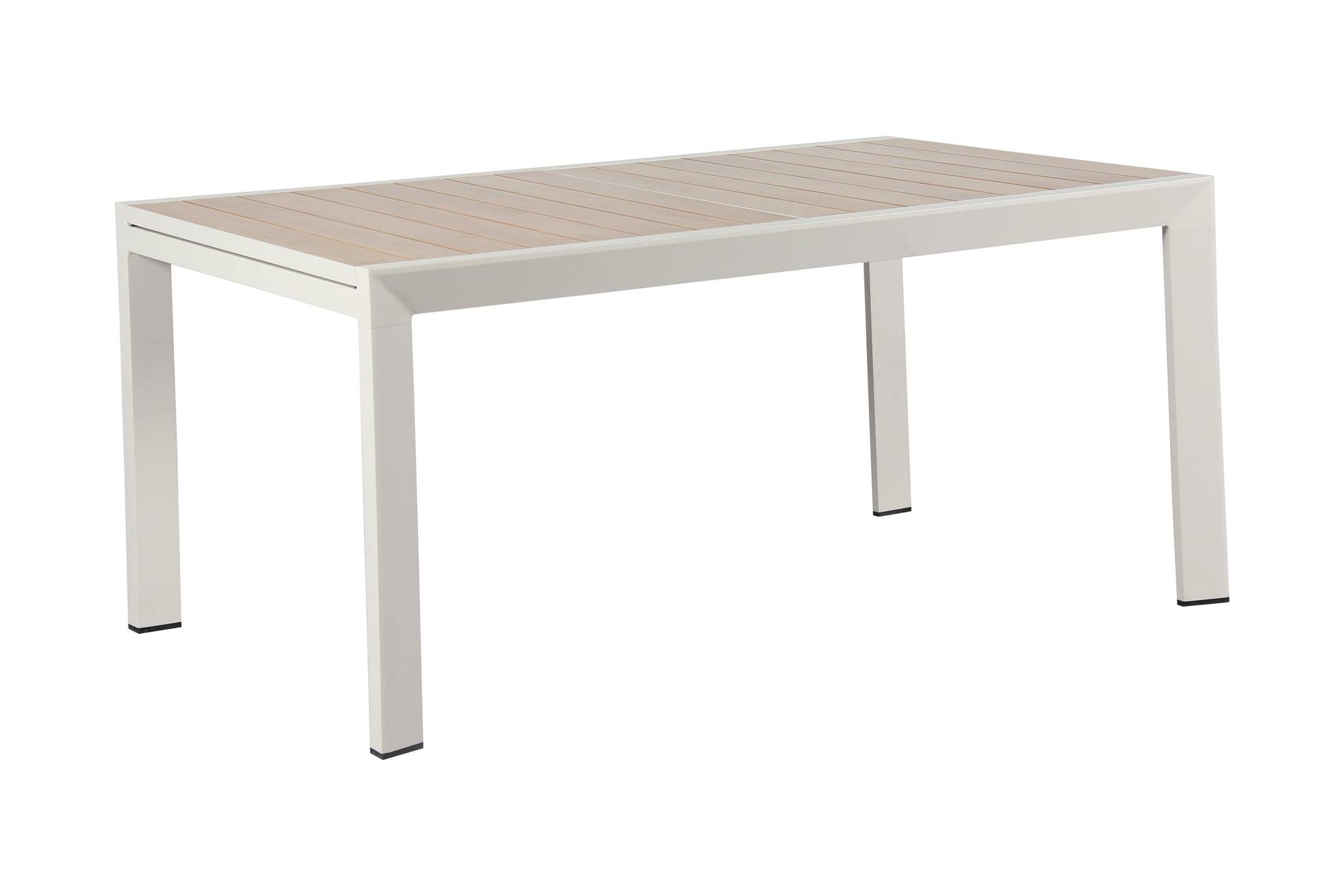 Ecloz - Mesa de jardín extensible 12 pers. aluminio efecto madera Chipre ECLOZ - Imagen 3