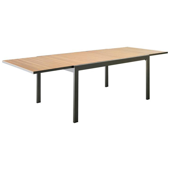 Ecloz - Table de jardin à rallonge 12 pers. alu effet bois Chypre ECLOZ - Image 2