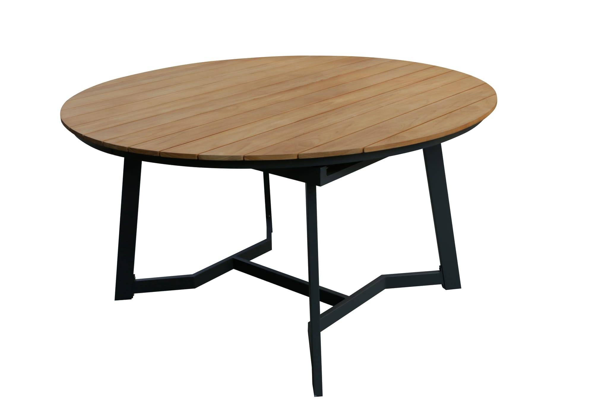 Ecloz - Table de jardin bois ronde à rallonge 6 personnes Davola ECLOZ - Image 2