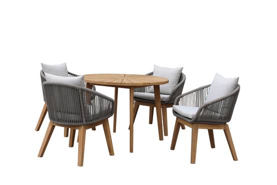 Ecloz - Salon de jardin repas cordage Dancy 4 personnes ECLOZ - Image 1