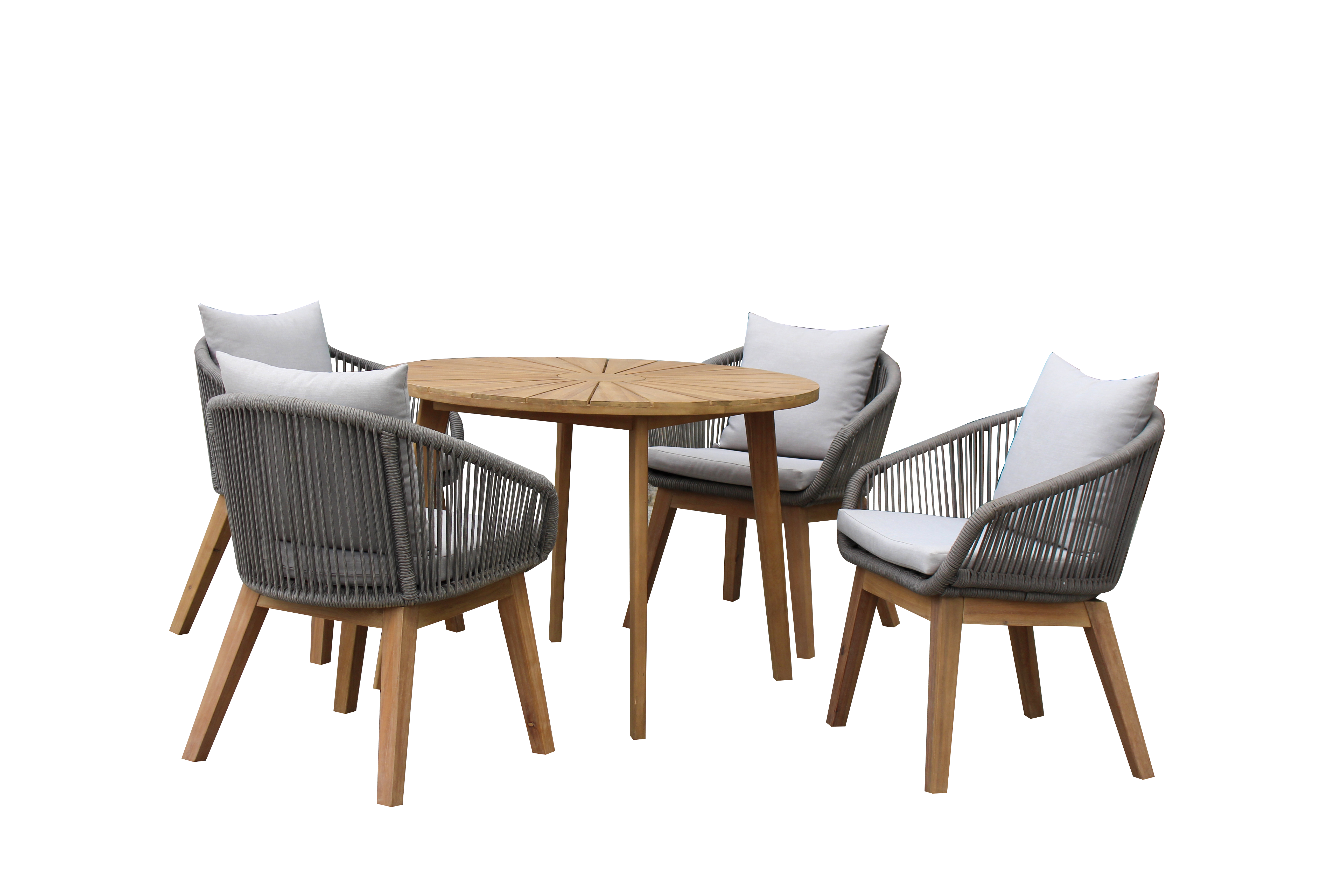 Ecloz - Salon de jardin repas cordage Dancy 4 personnes ECLOZ - Imagen 1